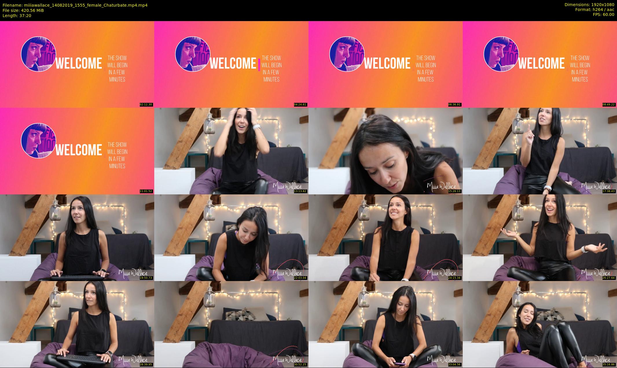 miiiawallace — 38 minute Chaturbate female cam show recording, 1080p, Aug 14, 2019