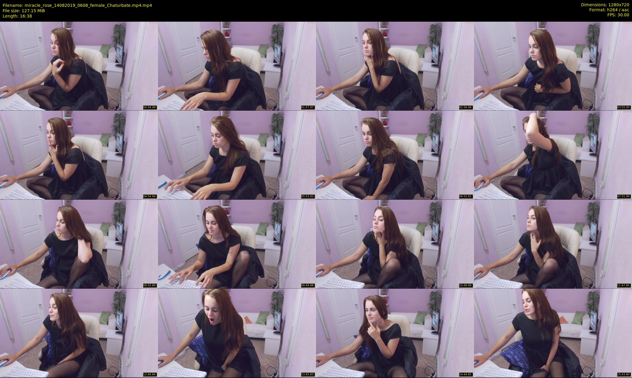 miracle_rose — 17 minute Chaturbate female cam show recording, 720p, Aug 14, 2019