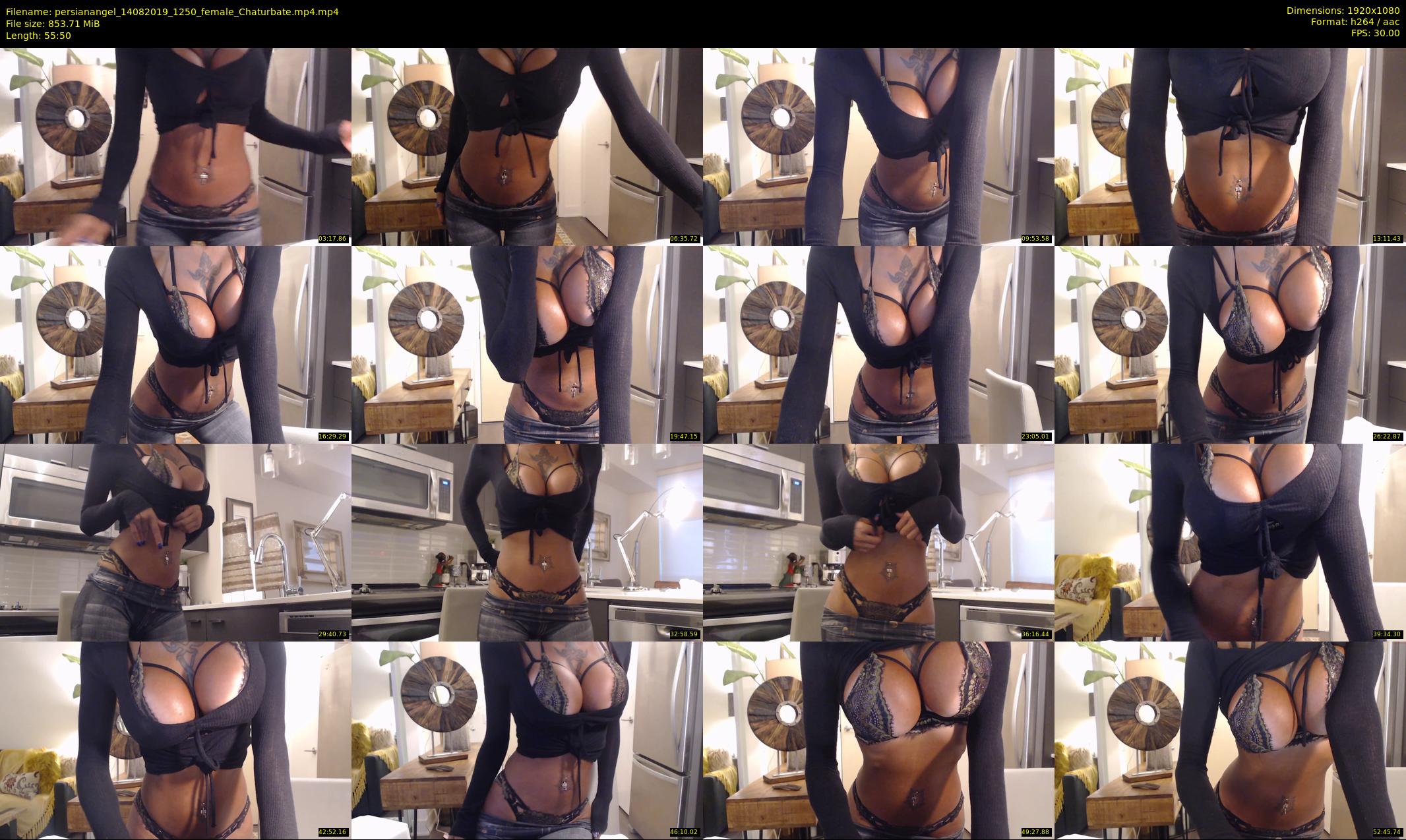 persianangel — 56 minute Chaturbate female cam show recording, 1080p, Aug 14, 2019