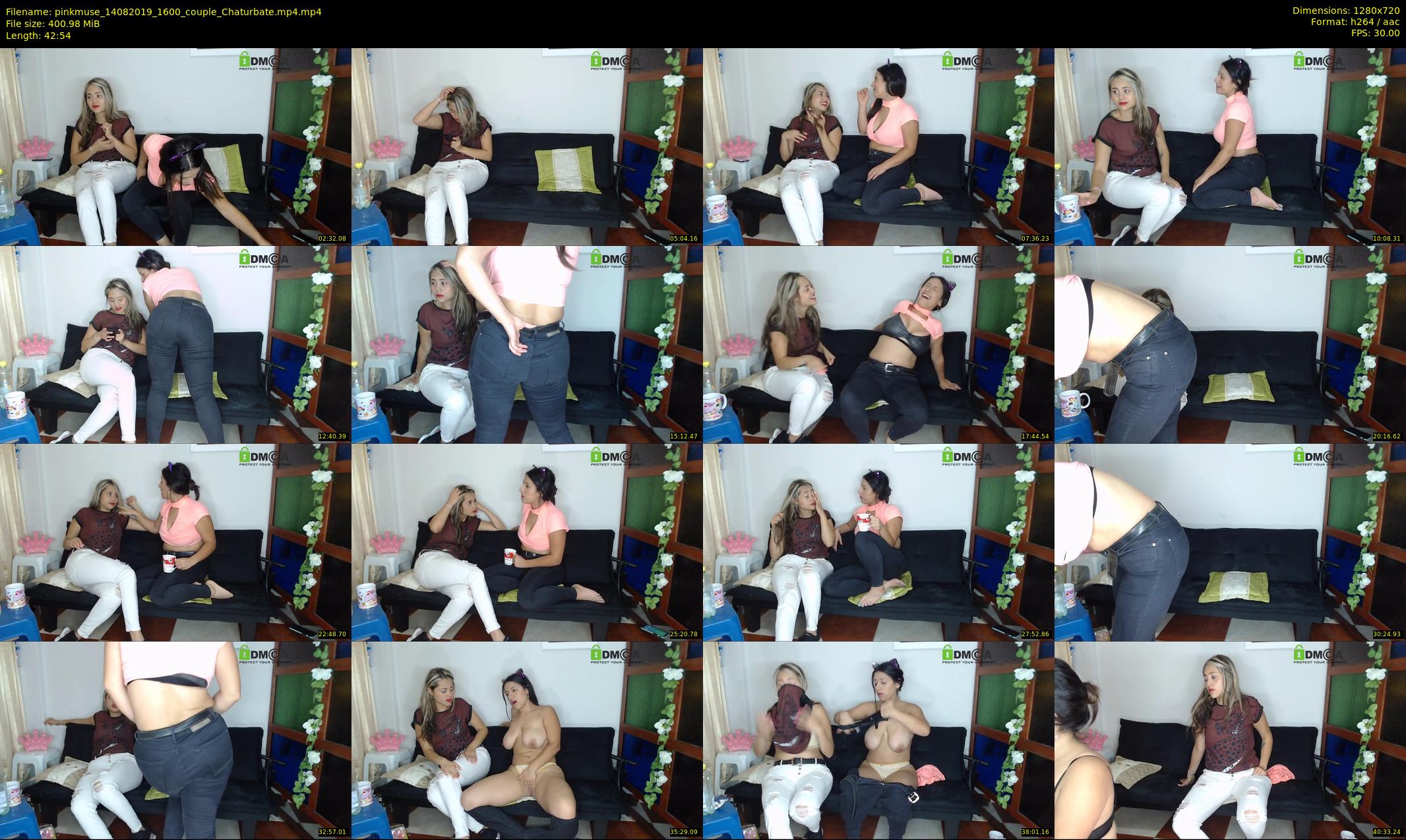 pinkmuse — 43 minute Chaturbate couple cam show recording, 720p, Aug 14, 2019