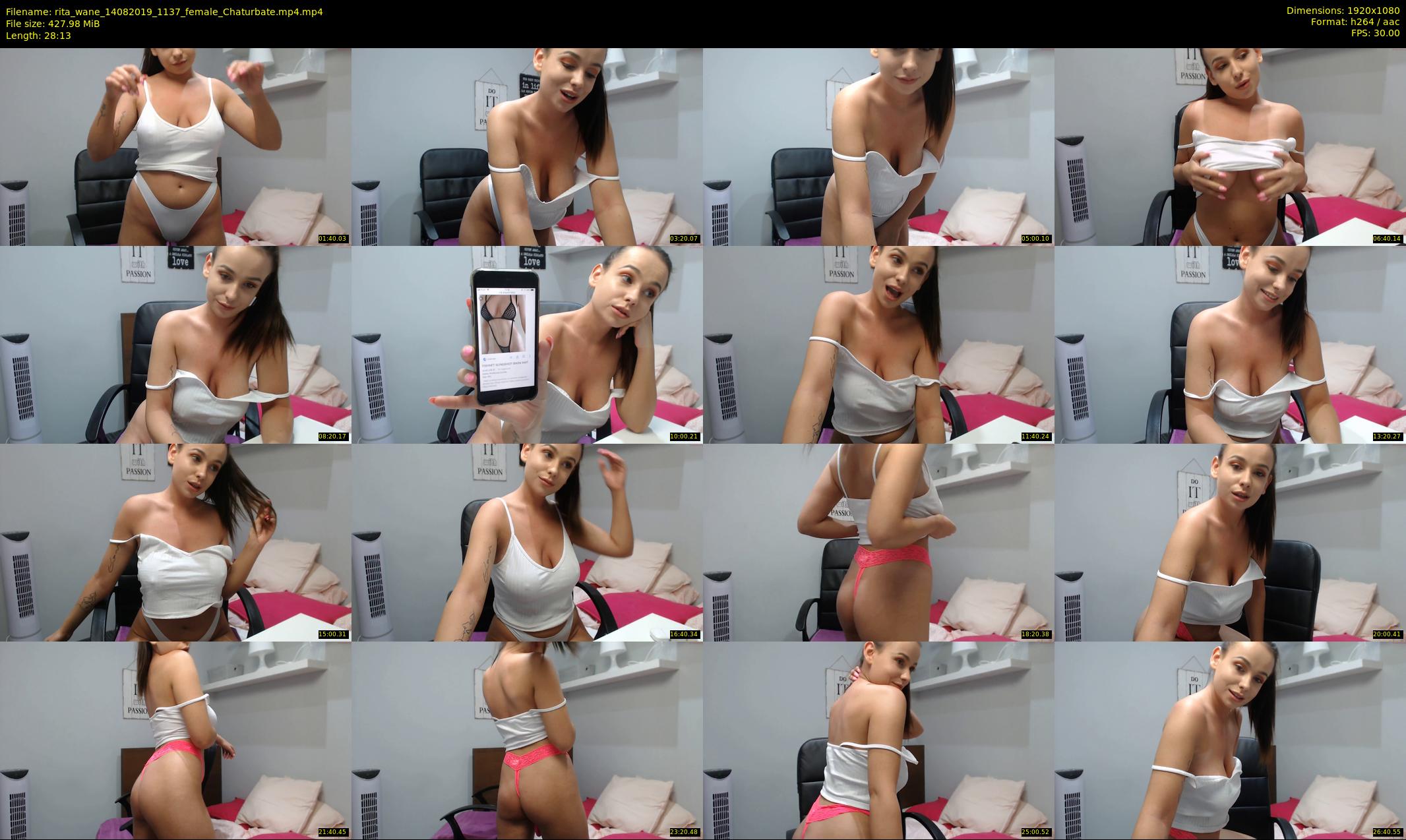 rita_wane — 29 minute Chaturbate female cam show recording, 1080p, Aug 14, 2019