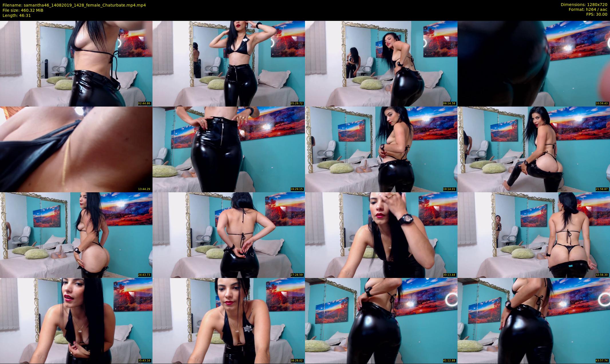 samantha46 — 47 minute Chaturbate female cam show recording, 720p, Aug 14, 2019
