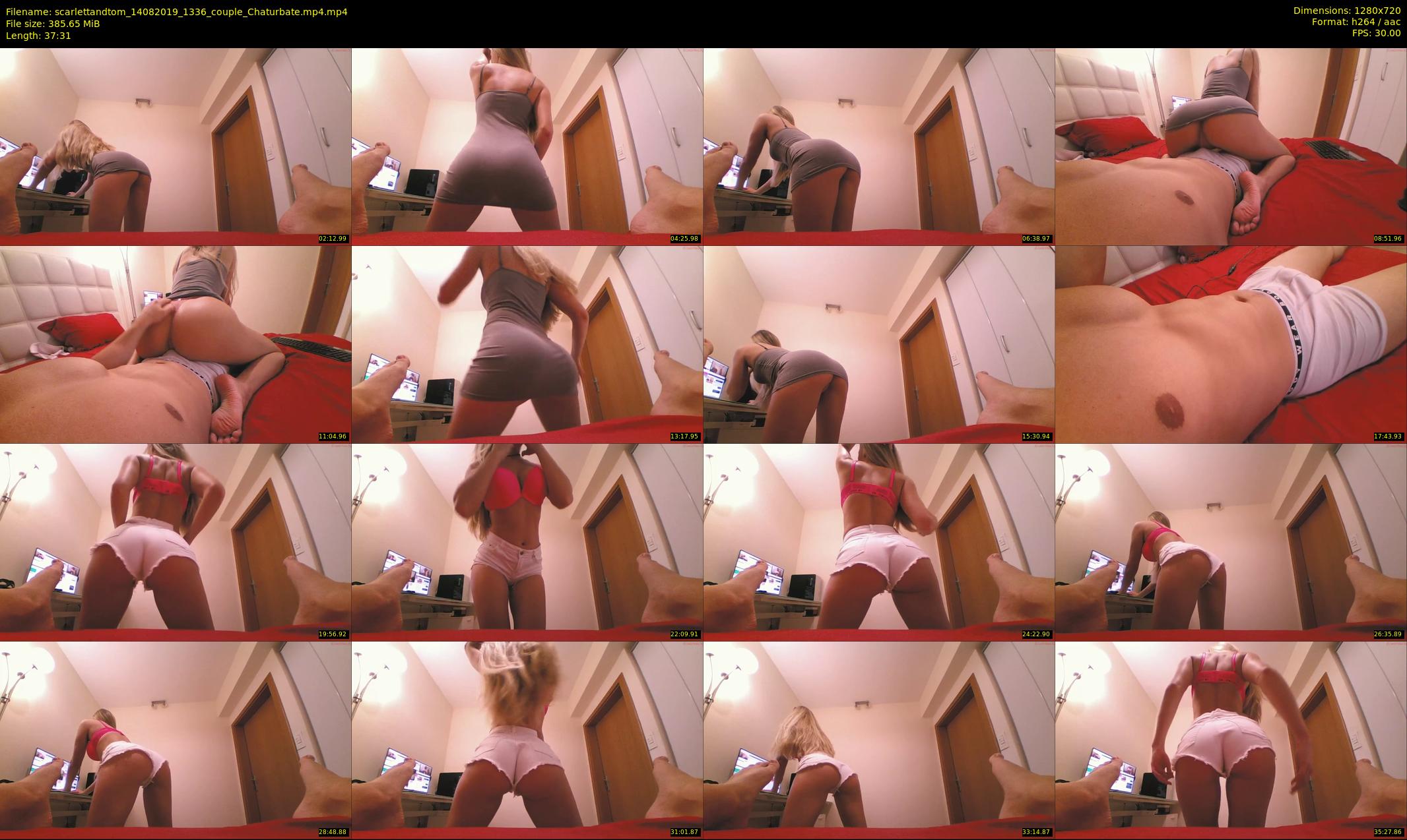 scarlettandtom — 38 minute Chaturbate couple cam show recording, 720p, Aug 14, 2019