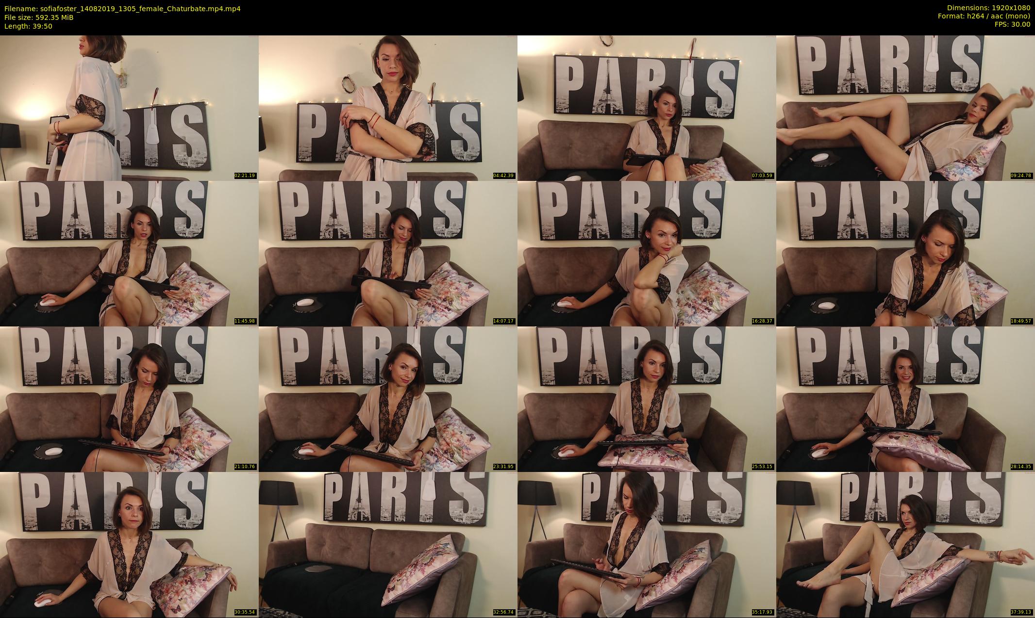 sofiafoster — 40 minute Chaturbate female cam show recording, 1080p, Aug 14, 2019
