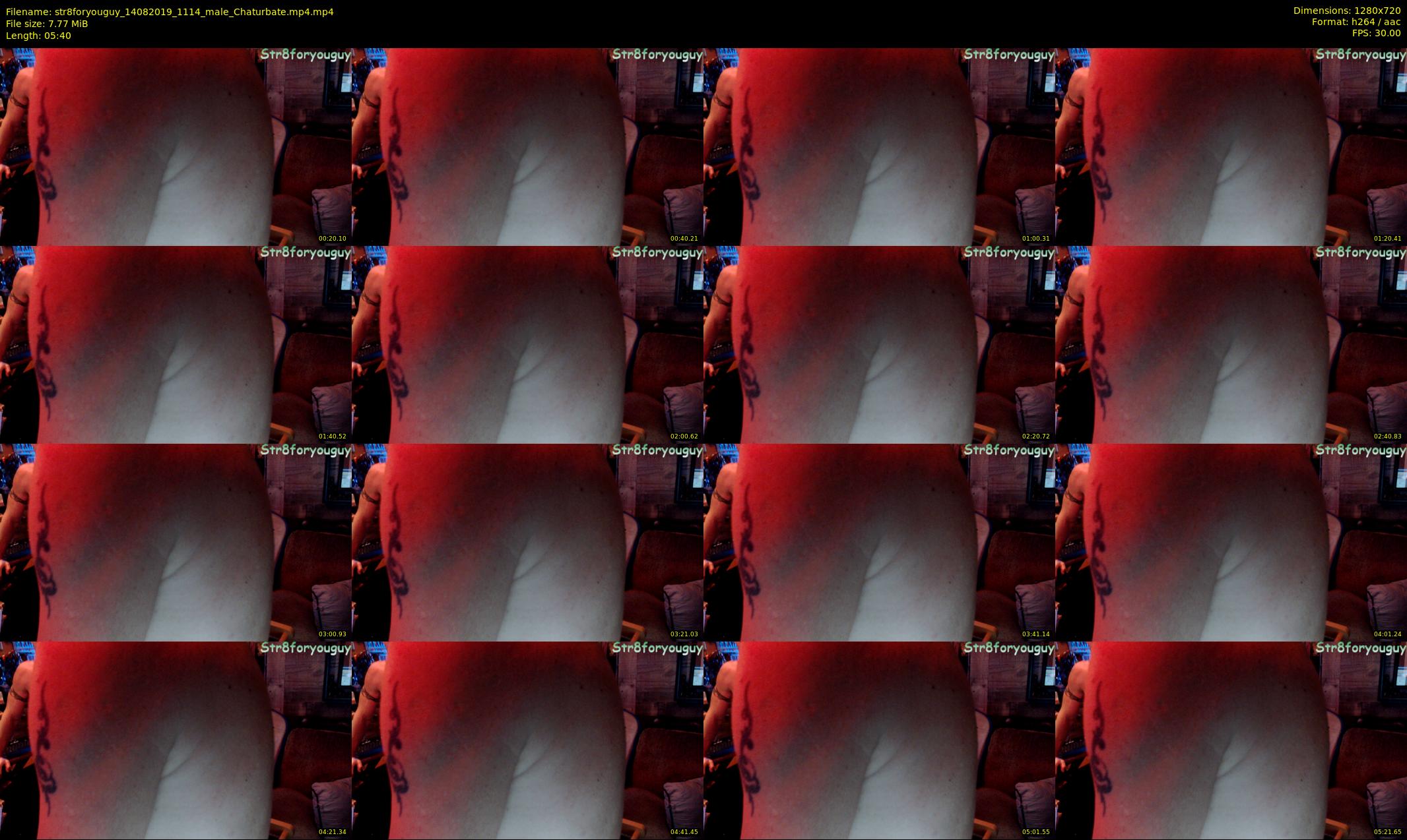 str8foryouguy — 6 minute Chaturbate male cam show recording, 720p, Aug 14, 2019