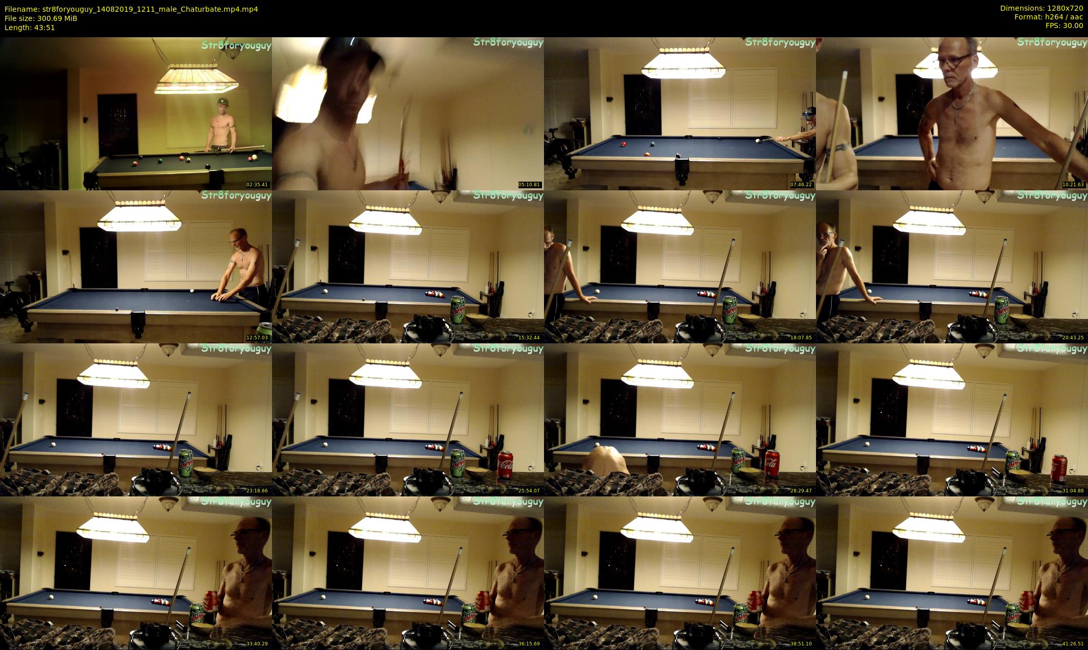 str8foryouguy — 44 minute Chaturbate male cam show recording, 720p, Aug 14, 2019