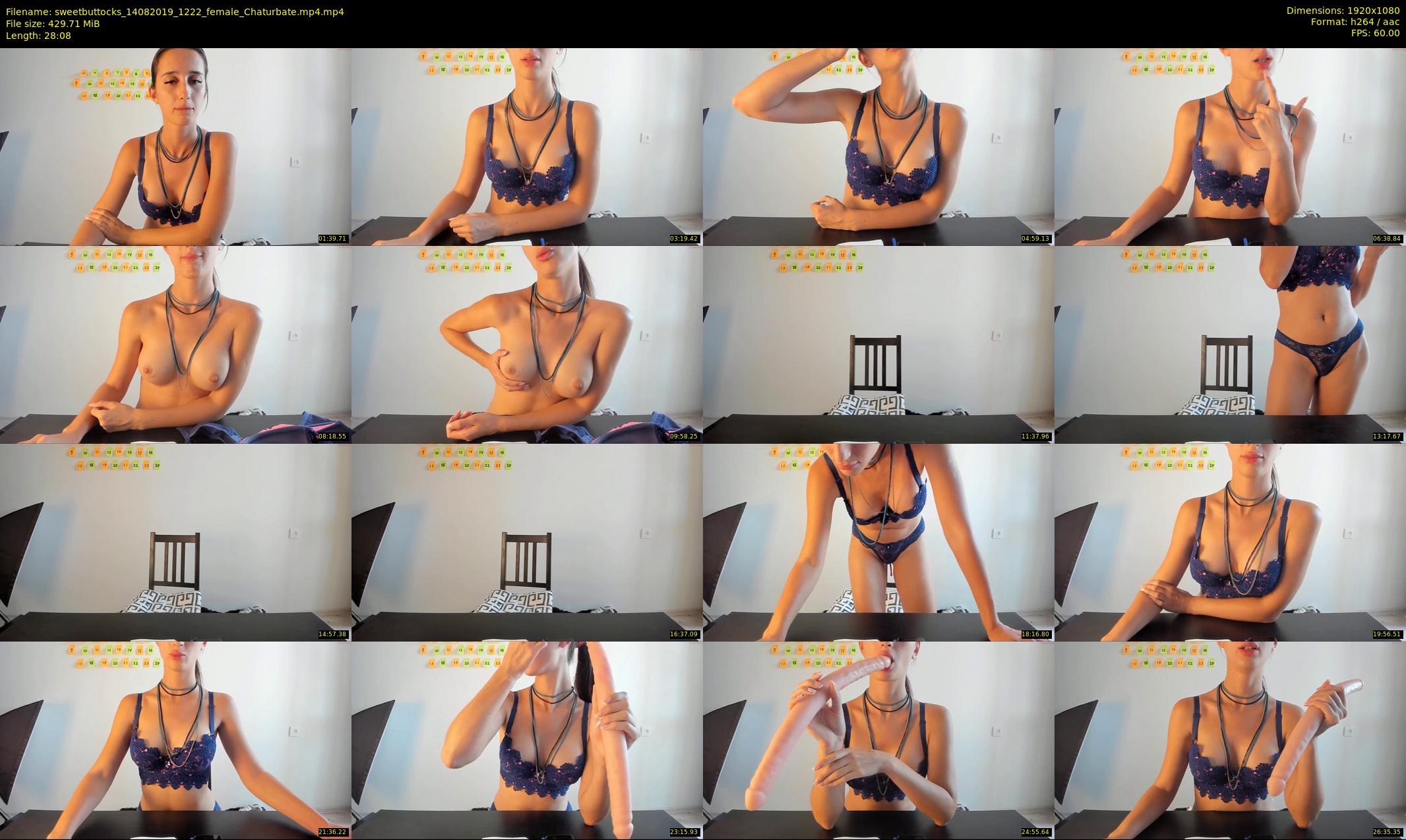 sweetbuttocks — 29 minute Chaturbate female cam show recording, 1080p, Aug 14, 2019