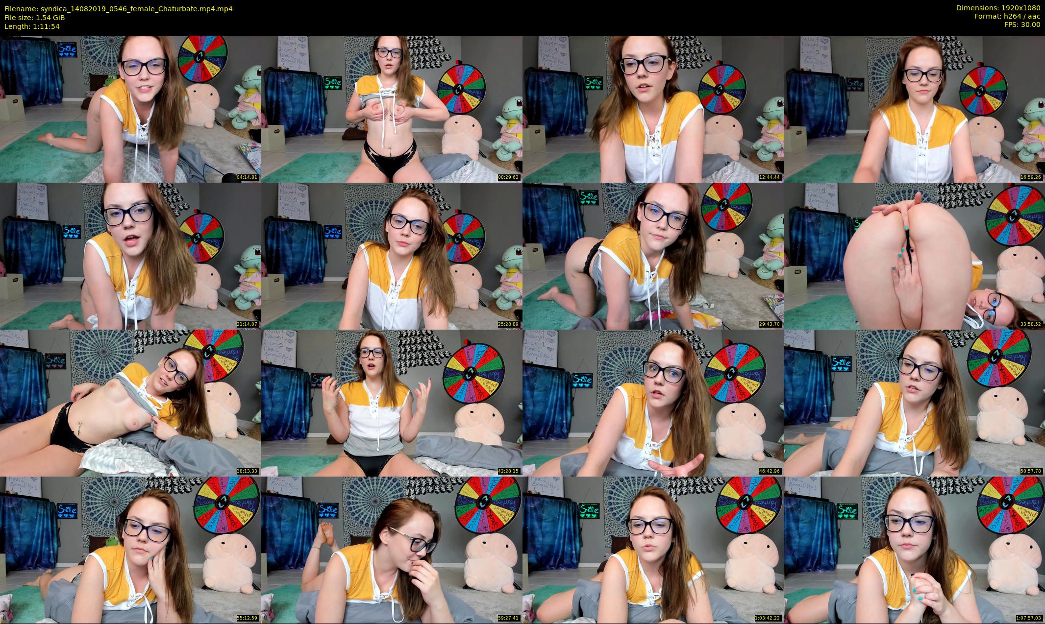 syndica — 72 minute Chaturbate female cam show recording, 1080p, Aug 14, 2019