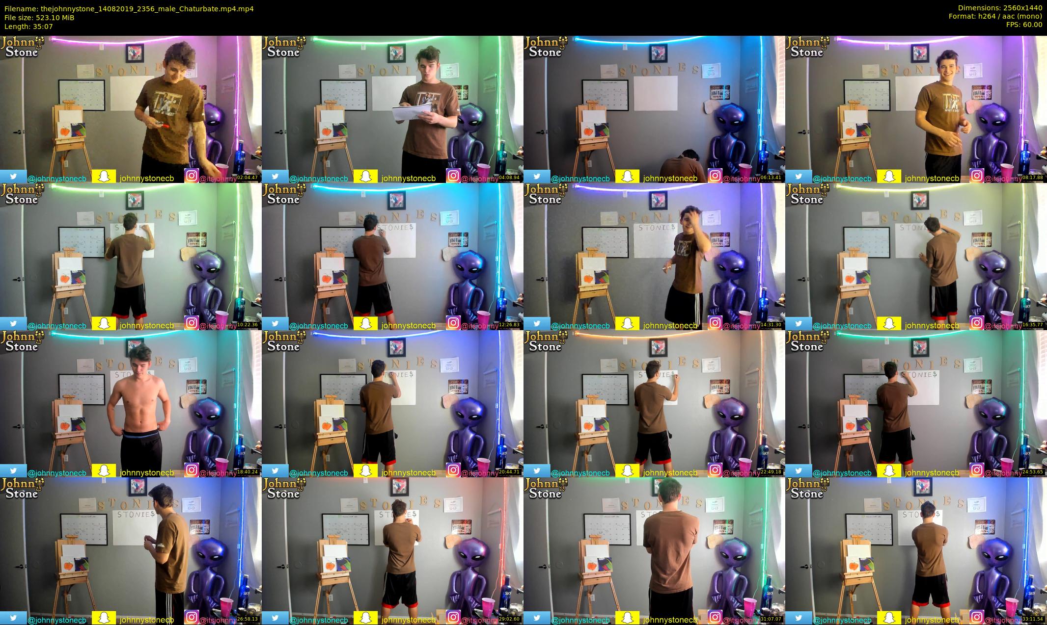 thejohnnystone — 36 minute Chaturbate male cam show recording, 1080p, Aug 14, 2019