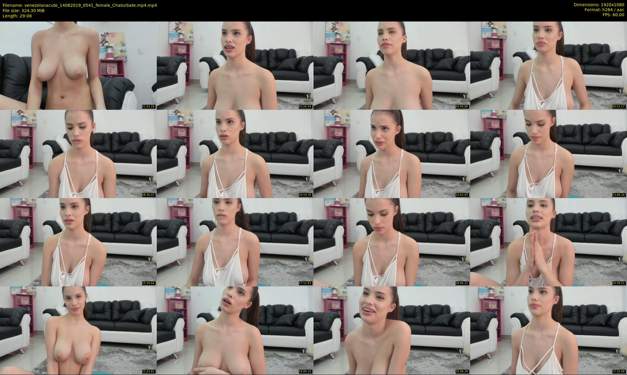 venezolanacute — 30 minute Chaturbate female cam show recording, 1080p, Aug 14, 2019