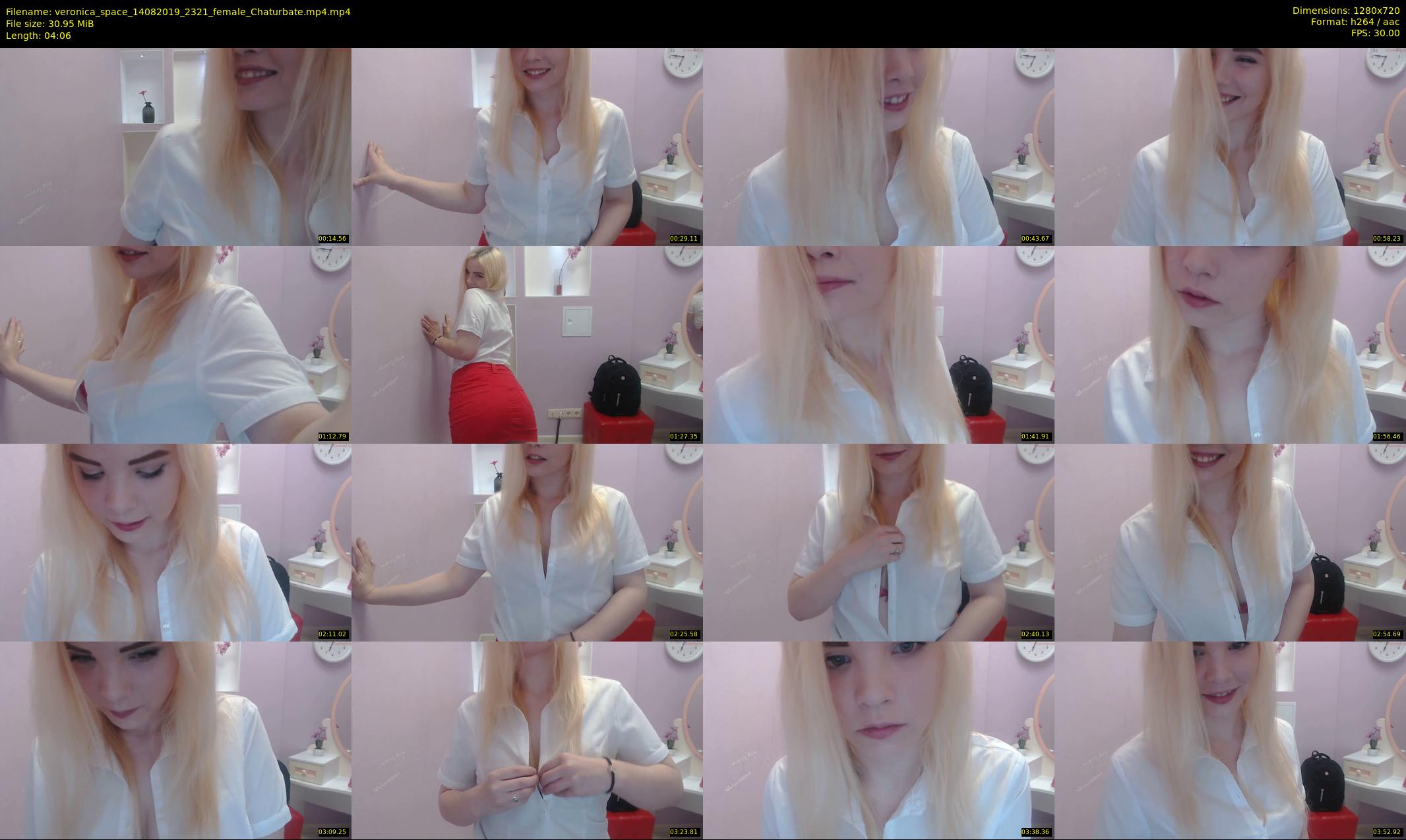 veronica_space — 5 minute Chaturbate female cam show recording, 720p, Aug 14, 2019