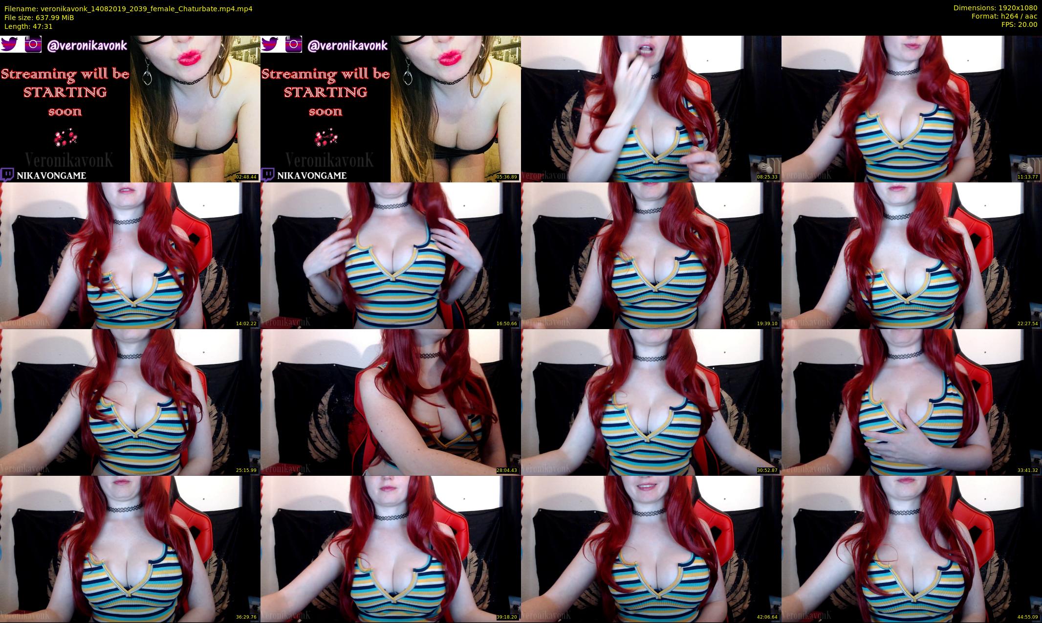 veronikavonk — 48 minute Chaturbate female cam show recording, 1080p, Aug 14, 2019