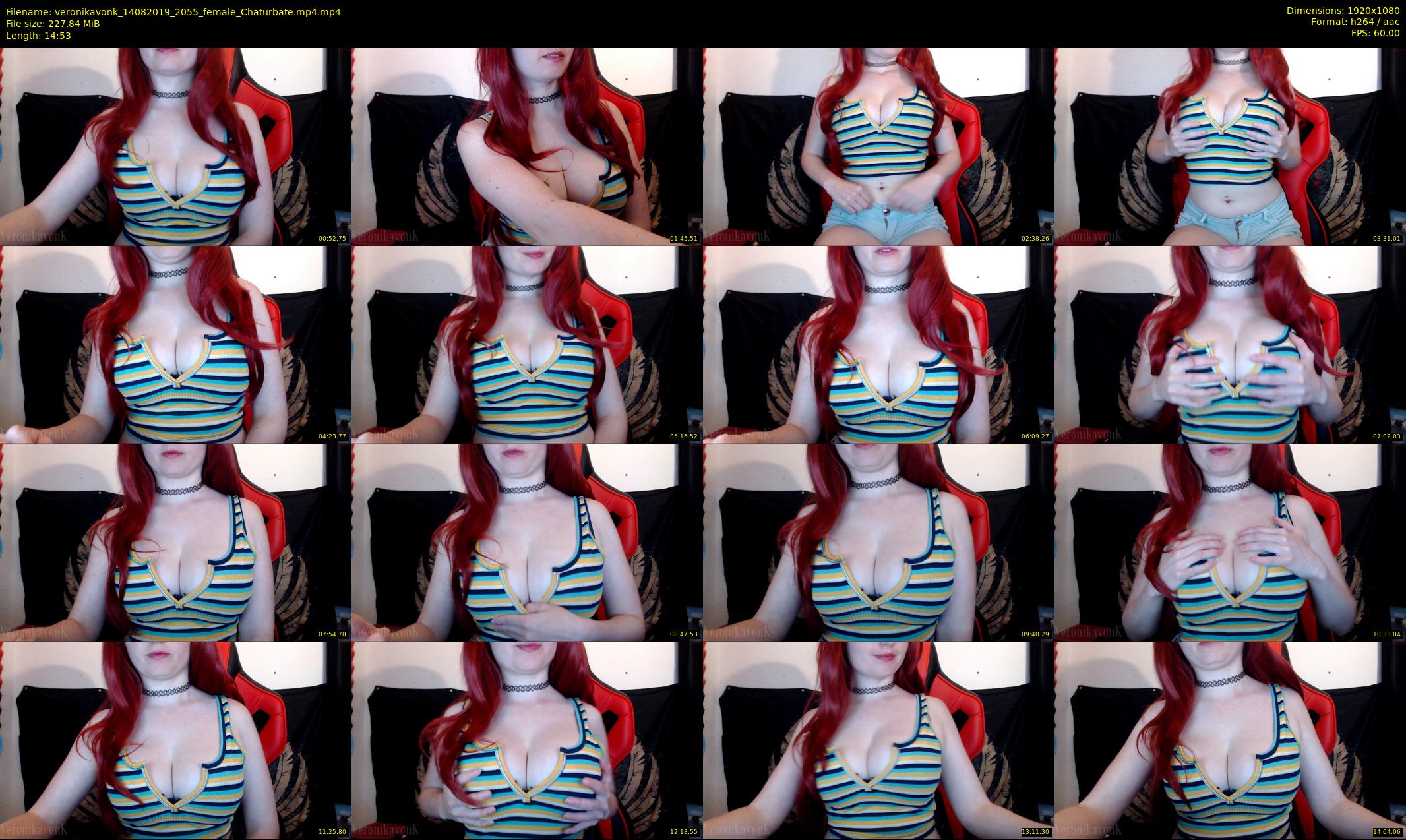 veronikavonk — 15 minute Chaturbate female cam show recording, 1080p, Aug 14, 2019