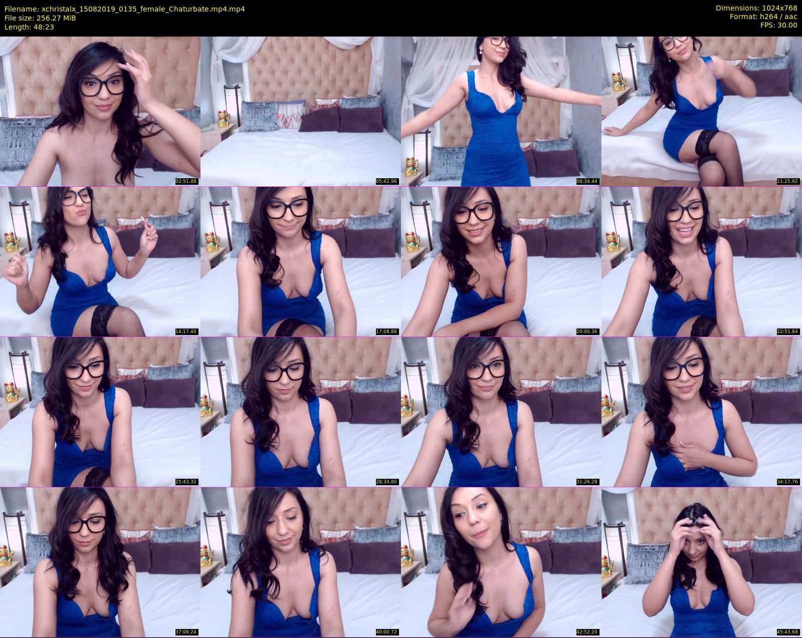 xchristalx — 49 minute Chaturbate female cam show recording, 720p, Aug 15, 2019