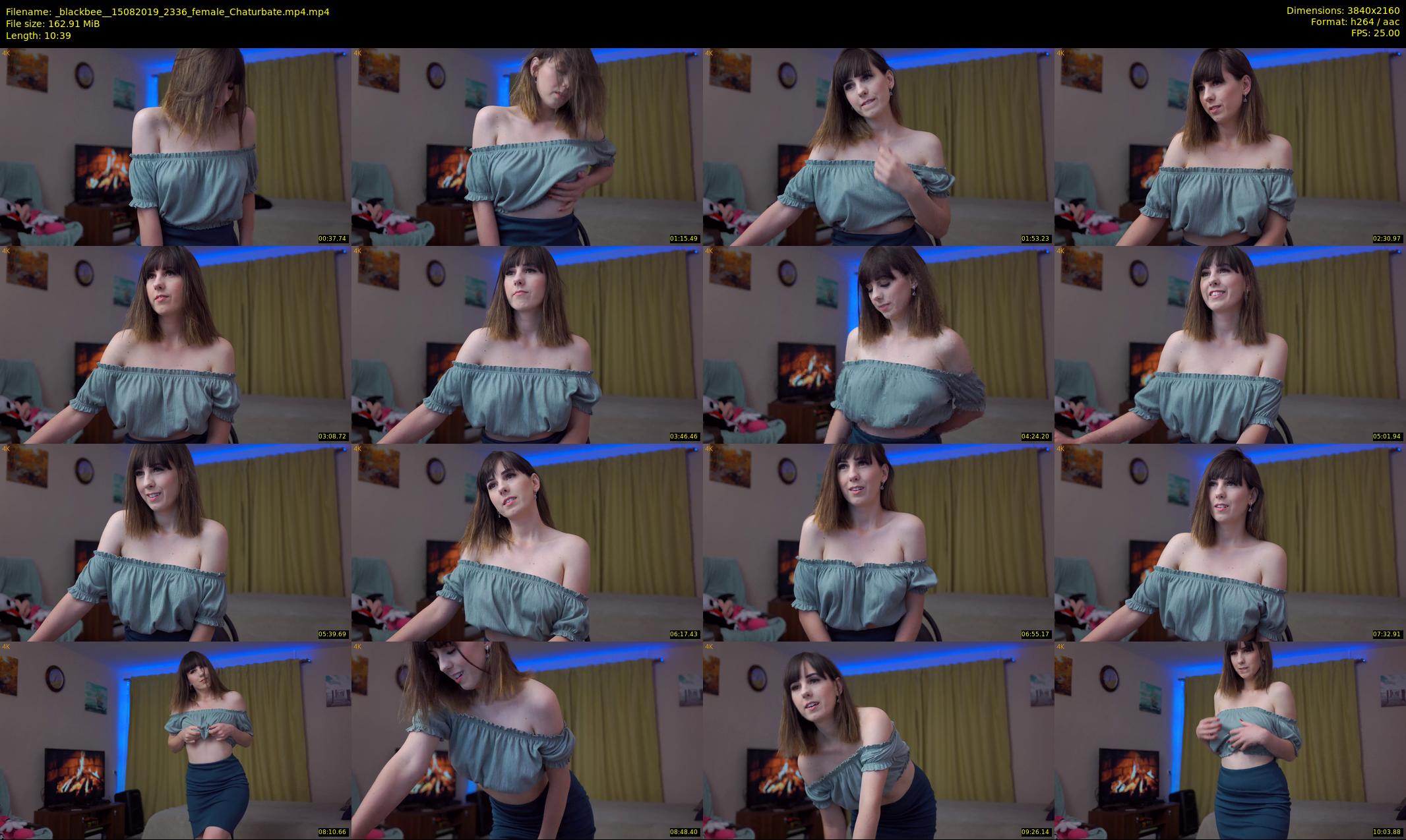 _blackbee_ — 11 minute Chaturbate female cam show recording, 4K, Aug 15, 2019