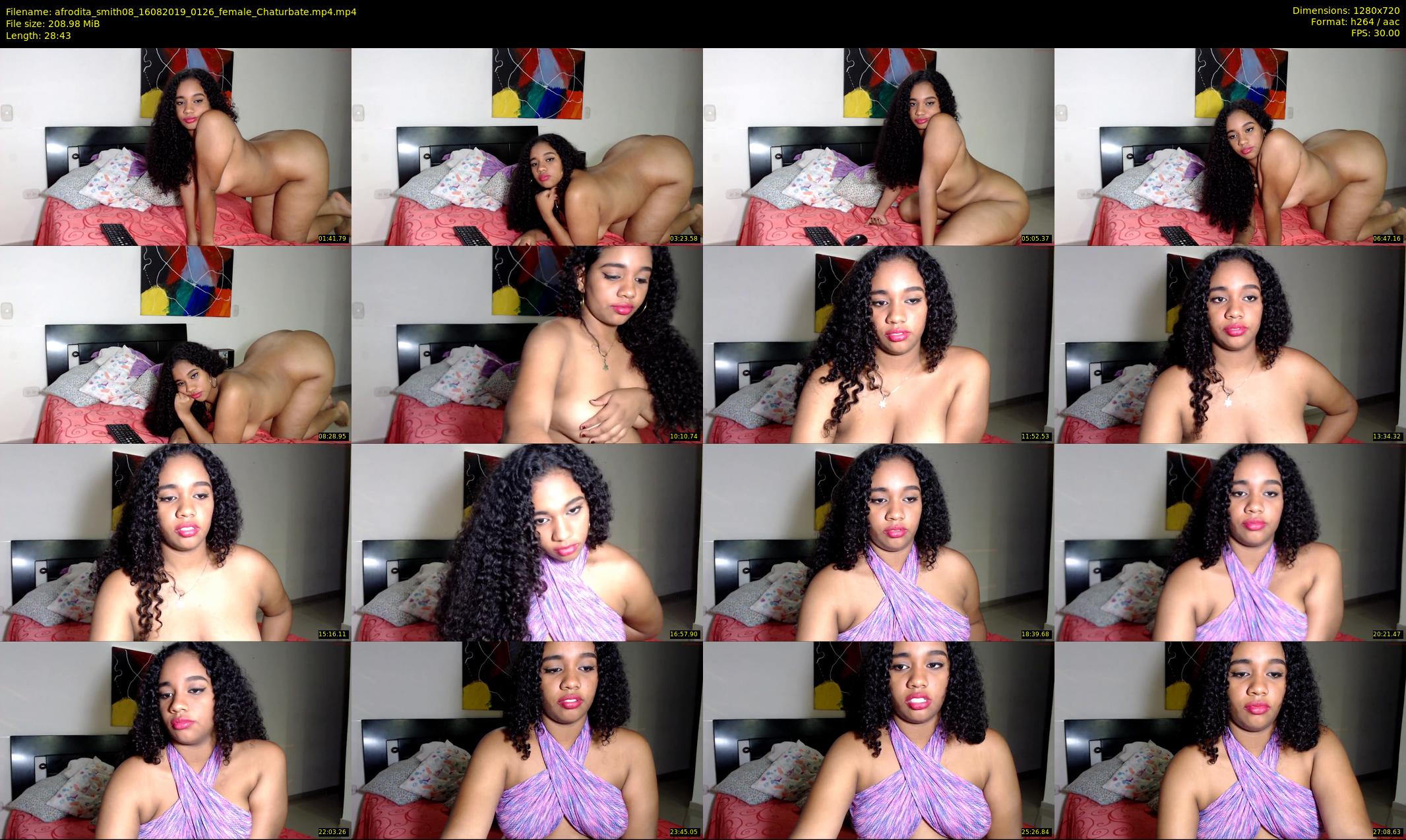 afrodita_smith08 — 29 minute Chaturbate female cam show recording, 720p, Aug 16, 2019