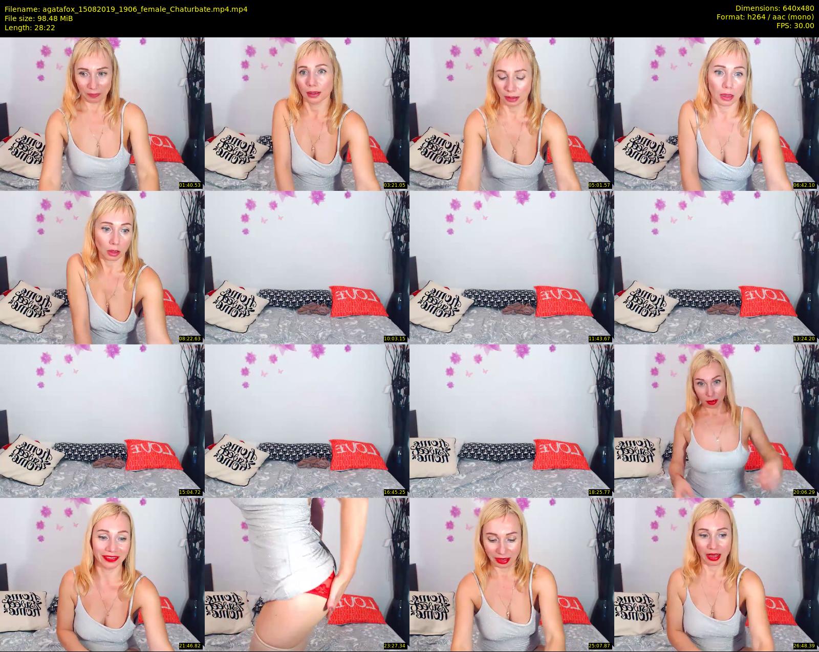 agatafox — 29 minute Chaturbate female cam show recording, 480p, Aug 15, 2019