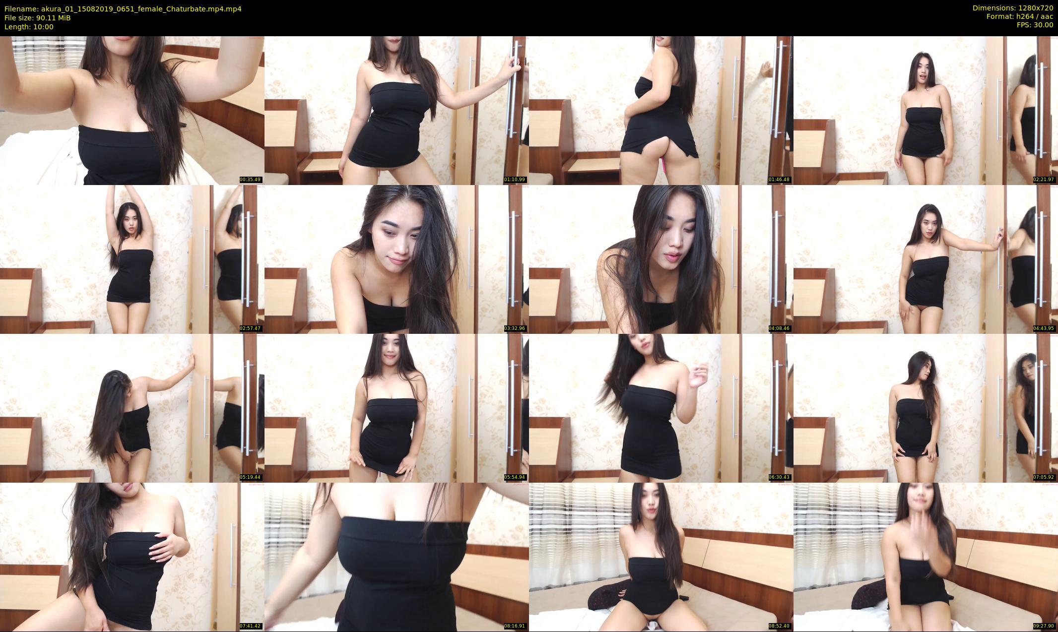 akura_01 — 10 minute Chaturbate female cam show recording, 720p, Aug 15, 2019