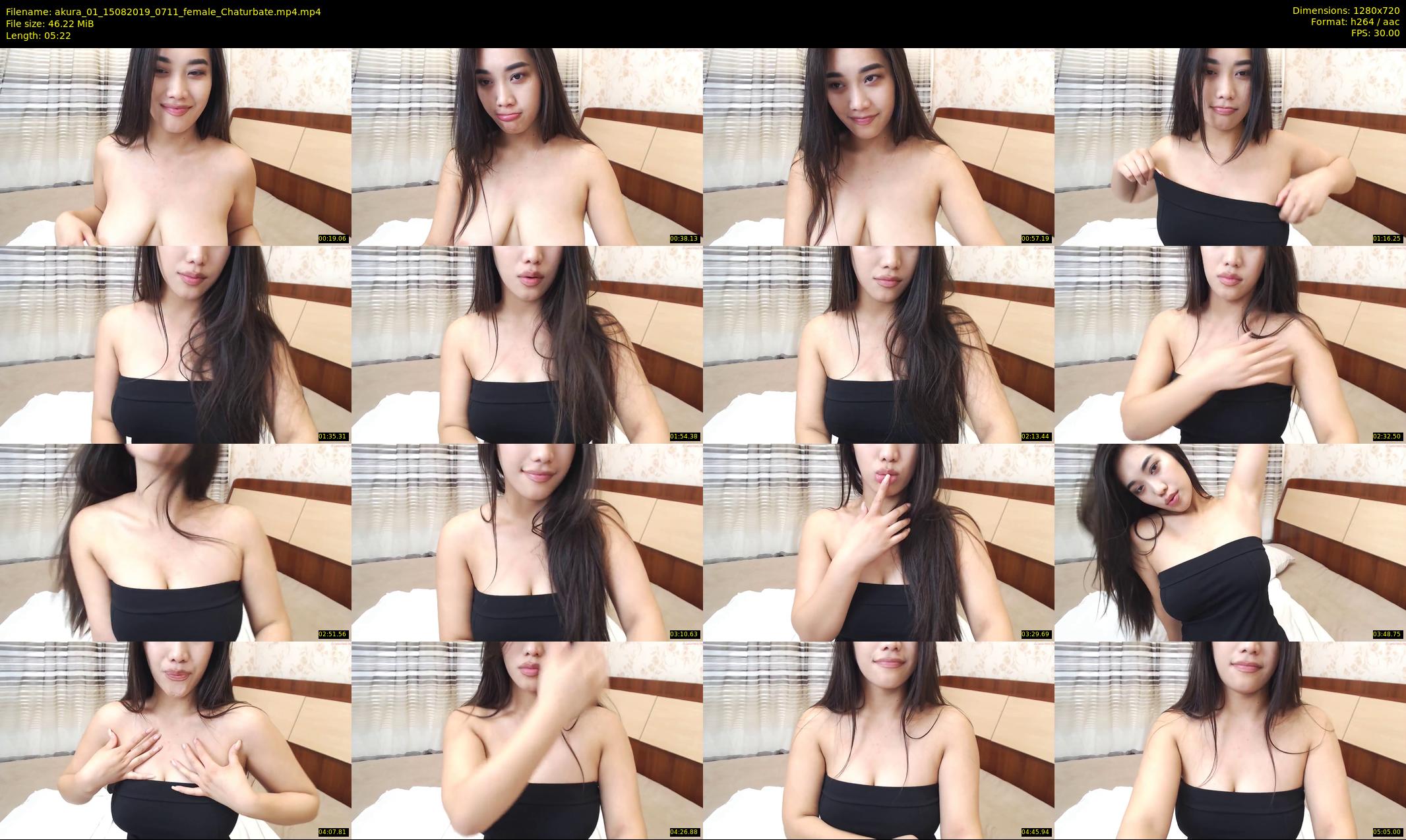 akura_01 — 6 minute Chaturbate female cam show recording, 720p, Aug 15, 2019