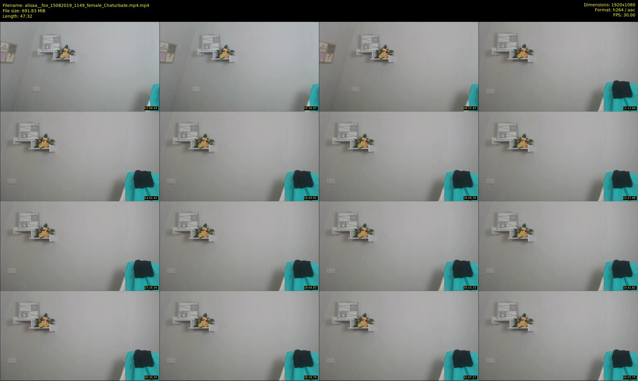 alisaa__fox — 48 minute Chaturbate female cam show recording, 1080p, Aug 15, 2019