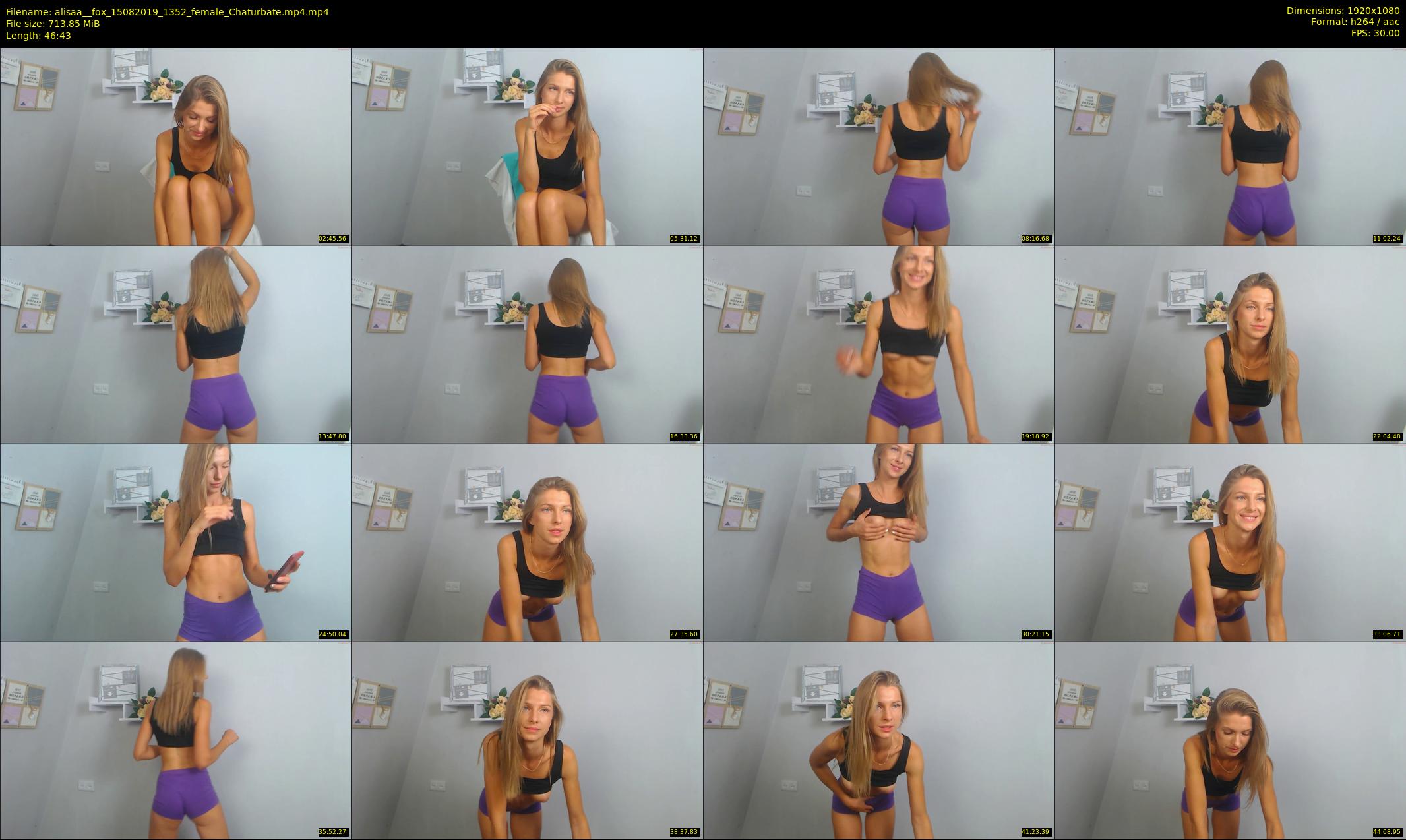 alisaa__fox — 47 minute Chaturbate female cam show recording, 1080p, Aug 15, 2019