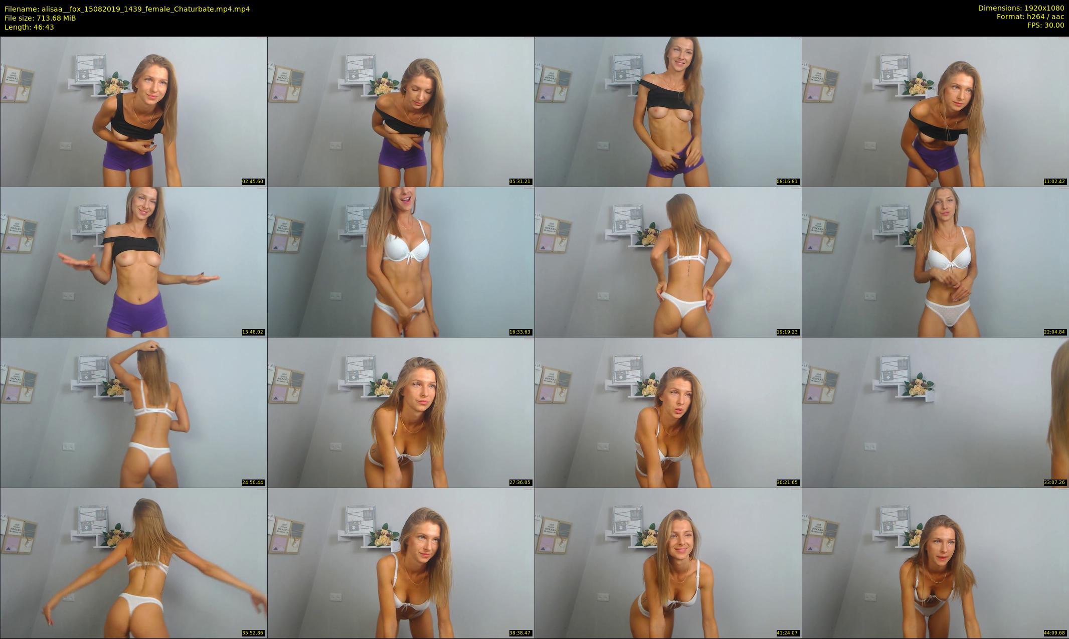 alisaa__fox — 47 minute Chaturbate female cam show recording, 1080p, Aug 15, 2019