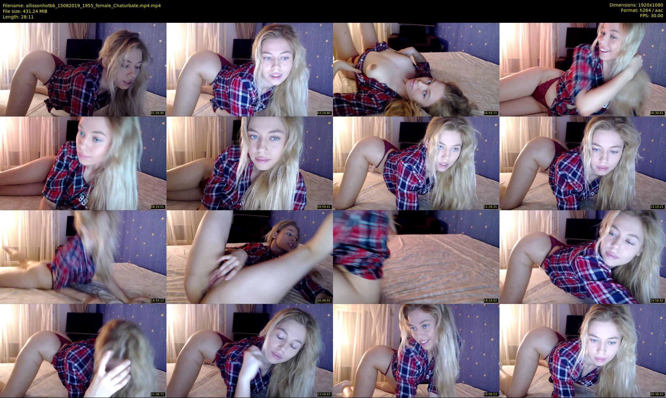 allissonhotbb — 29 minute Chaturbate female cam show recording, 1080p, Aug 15, 2019