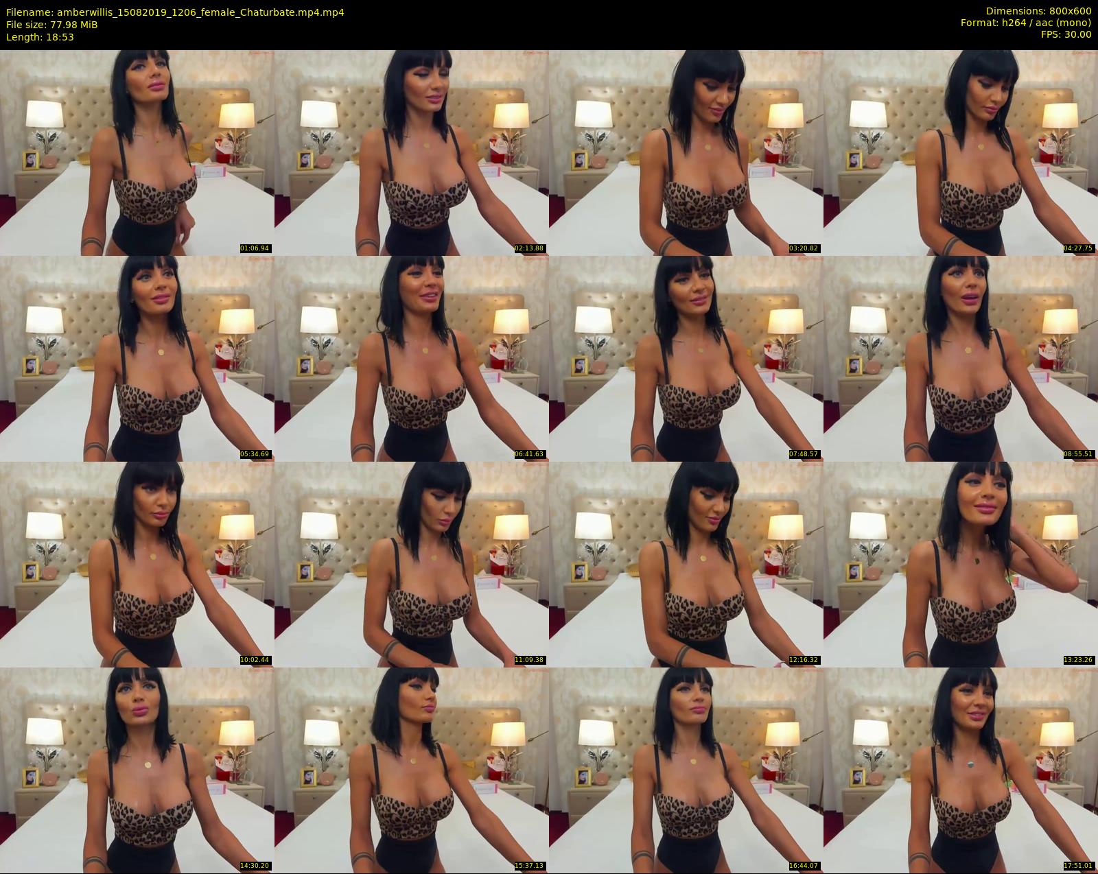 amberwillis — 19 minute Chaturbate female cam show recording, 480p, Aug 15, 2019