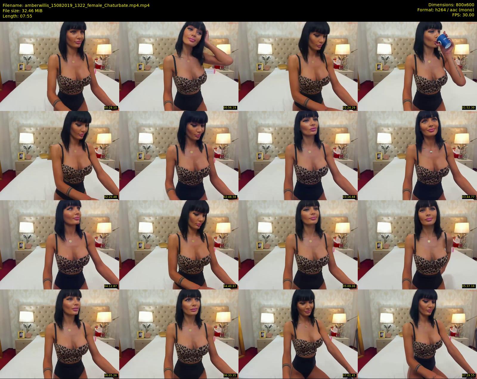 amberwillis — 8 minute Chaturbate female cam show recording, 480p, Aug 15, 2019