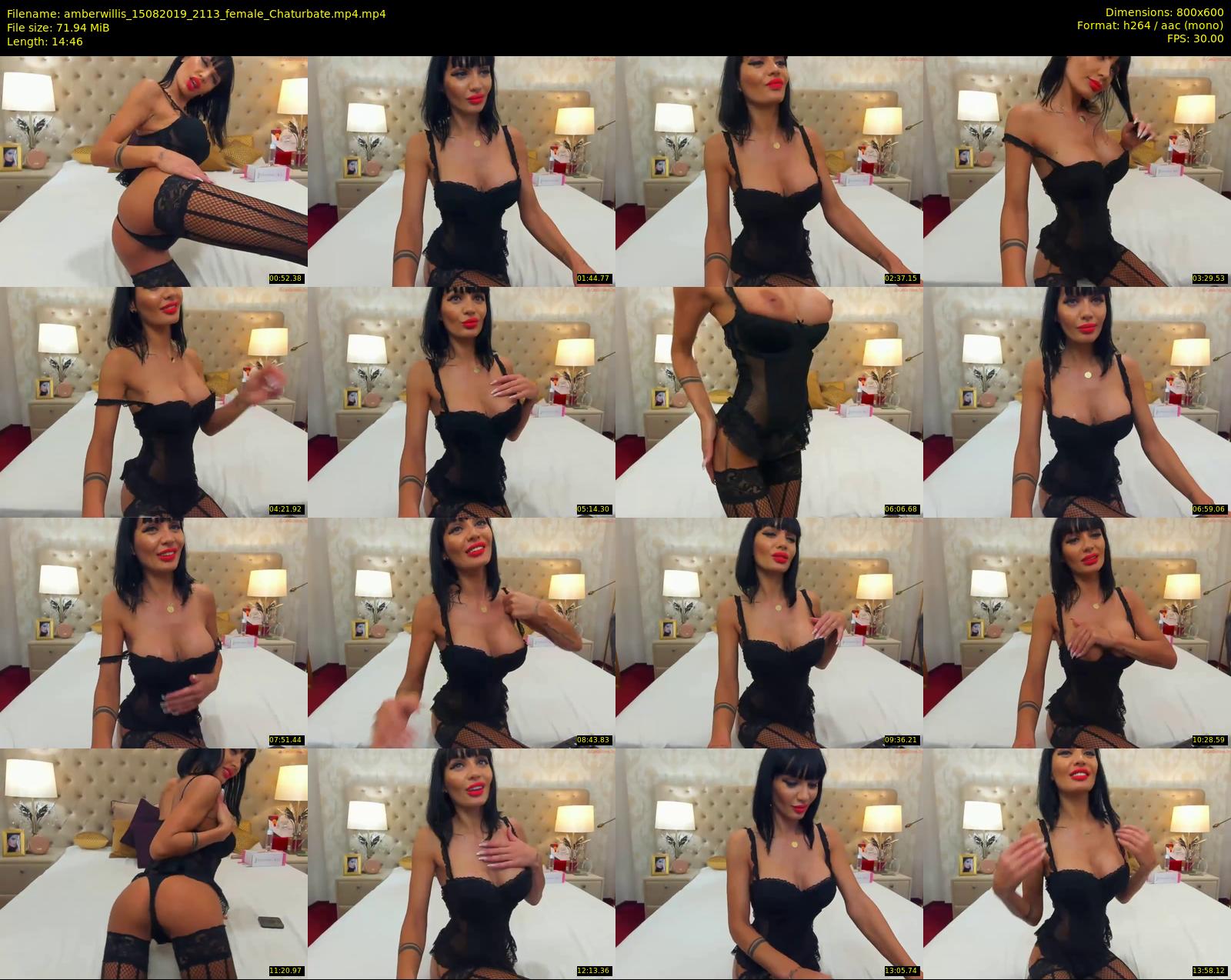 amberwillis — 15 minute Chaturbate female cam show recording, 480p, Aug 15, 2019