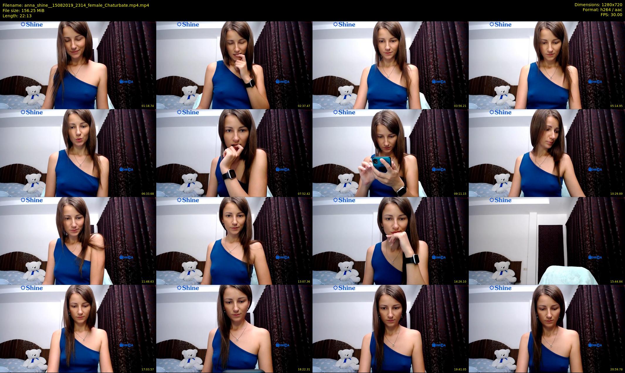 anna_shine_ — 23 minute Chaturbate female cam show recording, 720p, Aug 15, 2019