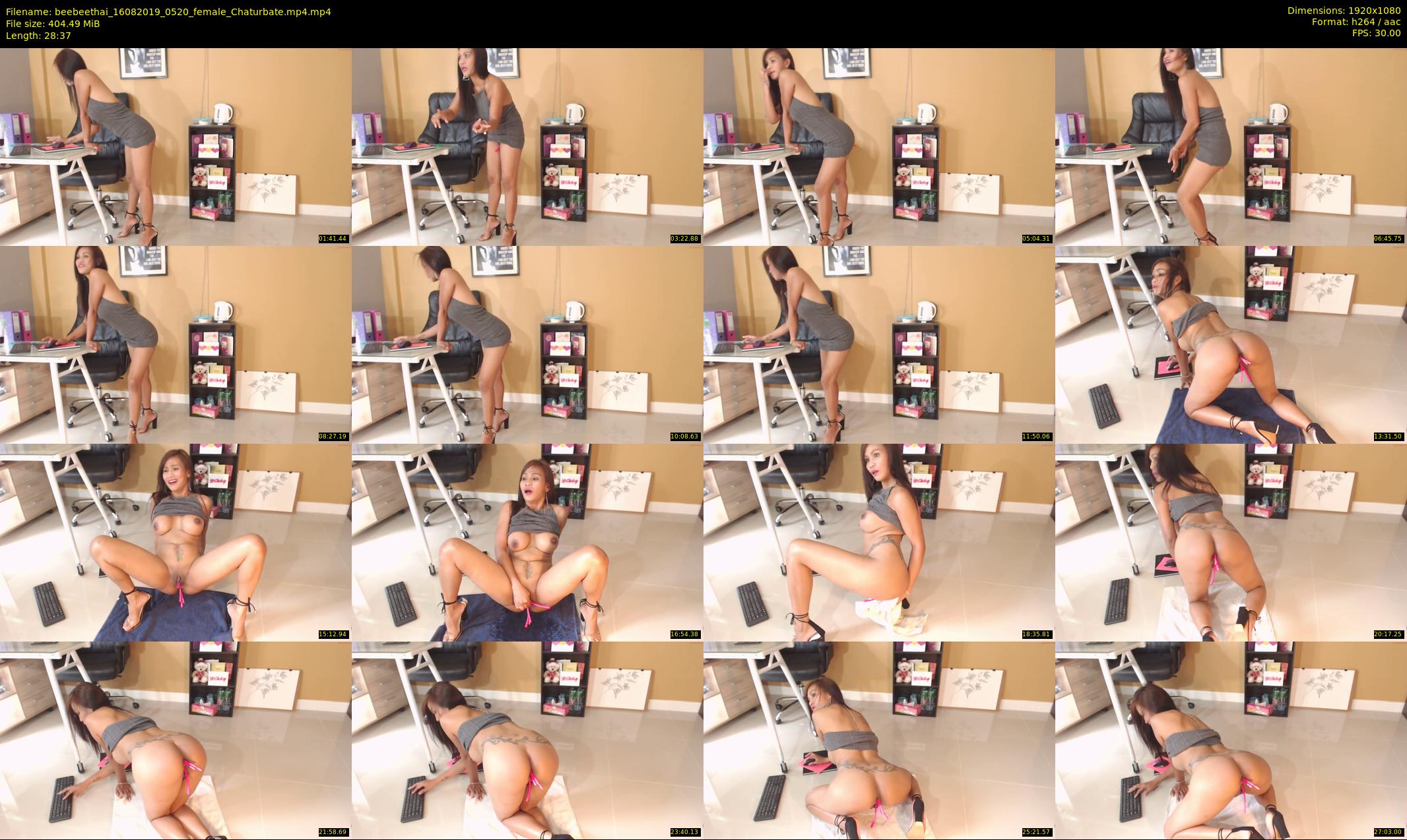 beebeethai — 29 minute Chaturbate female cam show recording, 1080p, Aug 16, 2019