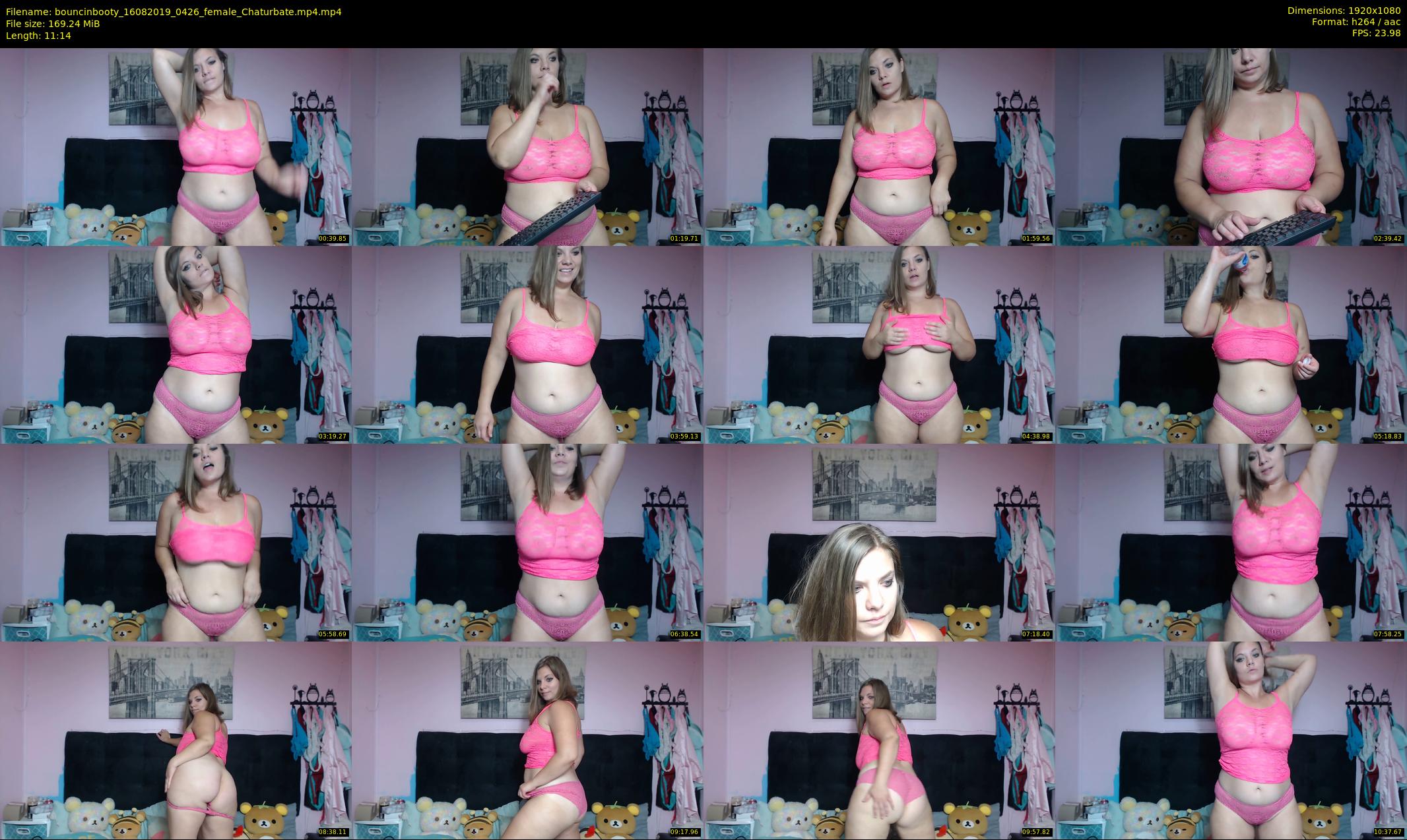 bouncinbooty — 12 minute Chaturbate female cam show recording, 1080p, Aug 16, 2019