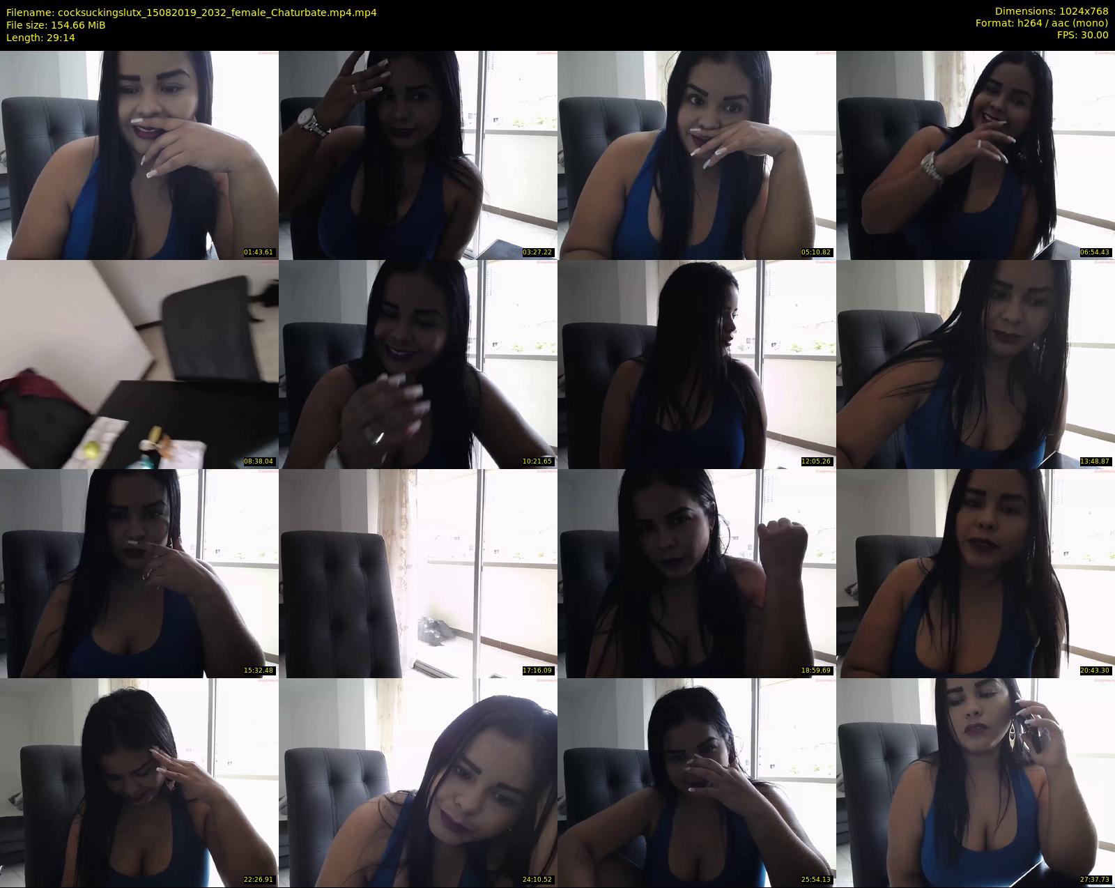 cocksuckingslutx — 30 minute Chaturbate female cam show recording, 720p, Aug 15, 2019
