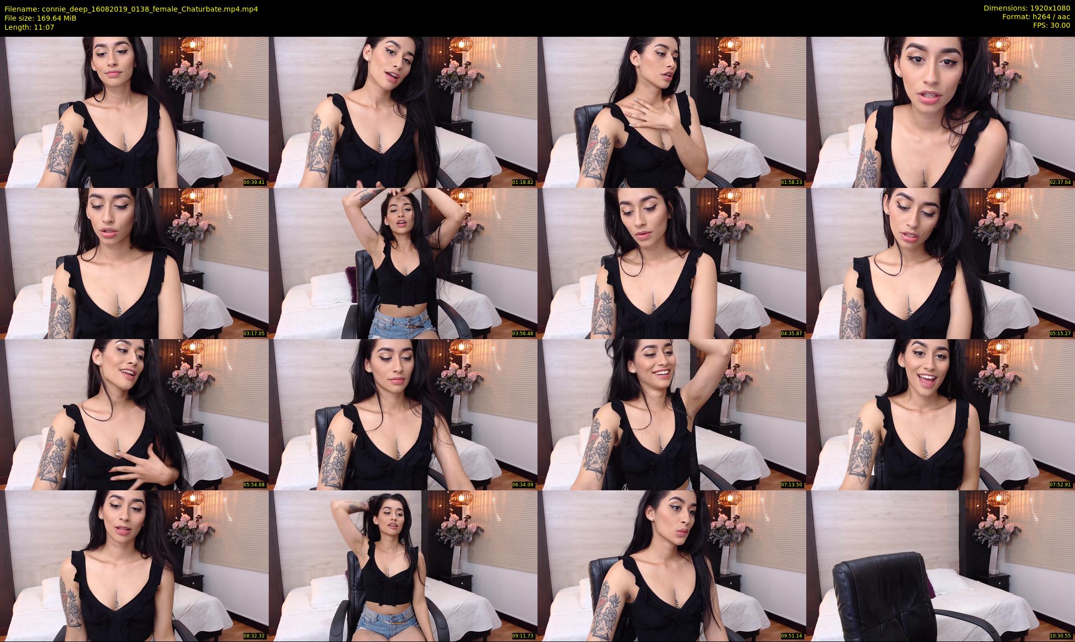 connie_deep — 12 minute Chaturbate female cam show recording, 1080p, Aug 16, 2019