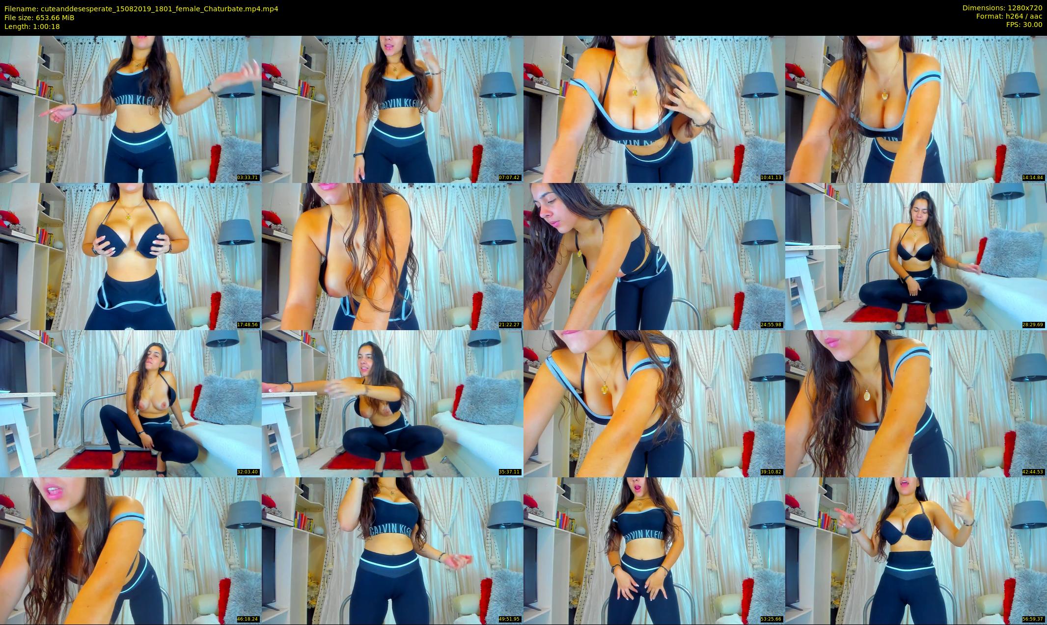 cuteanddesesperate — 61 minute Chaturbate female cam show recording, 720p, Aug 15, 2019