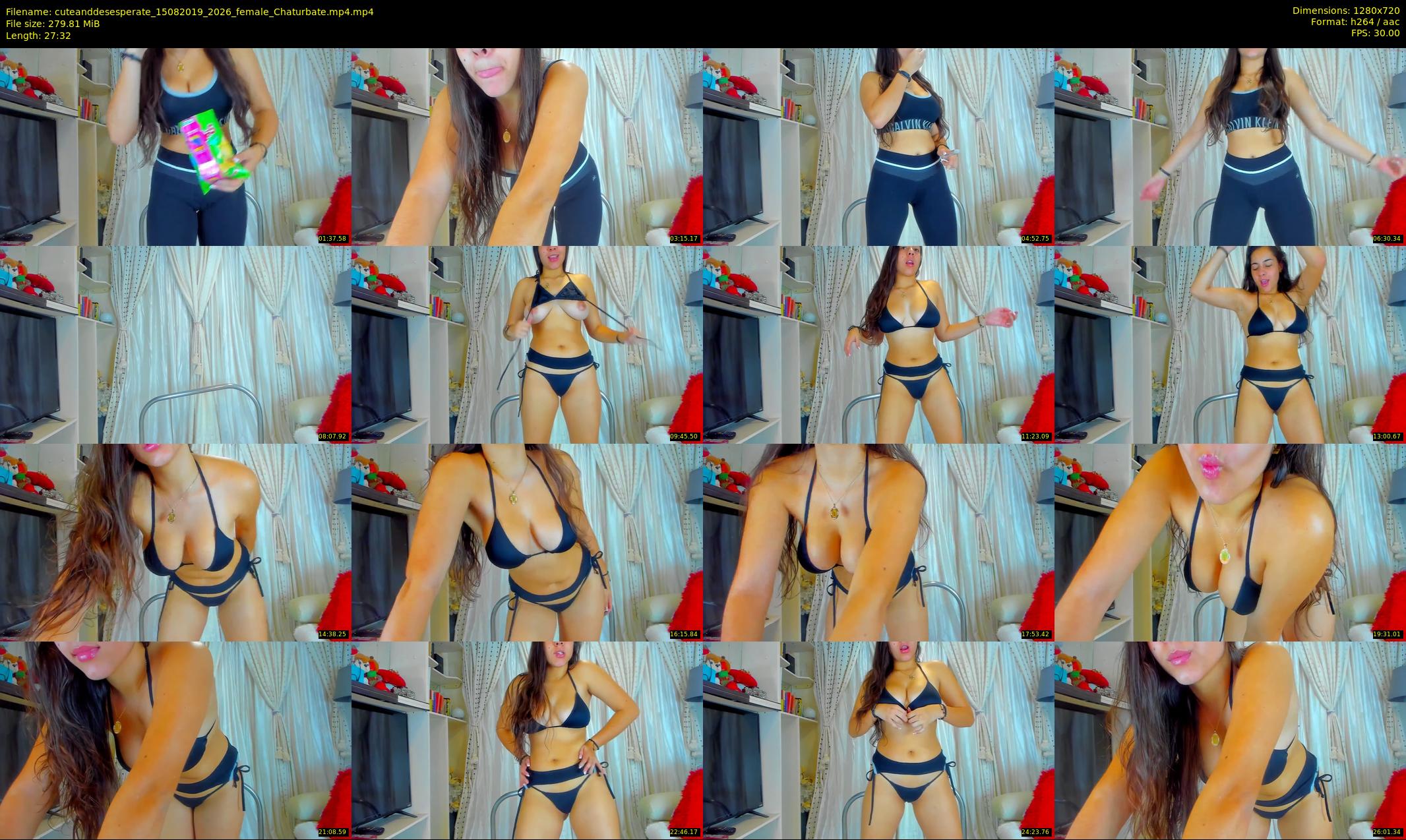 cuteanddesesperate — 28 minute Chaturbate female cam show recording, 720p, Aug 15, 2019