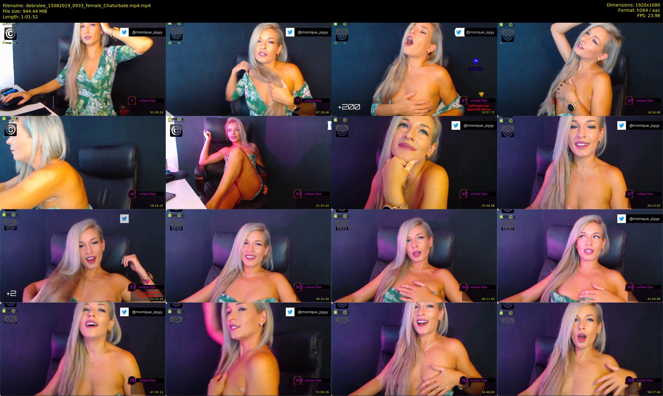 debralee — 62 minute Chaturbate female cam show recording, 1080p, Aug 15, 2019