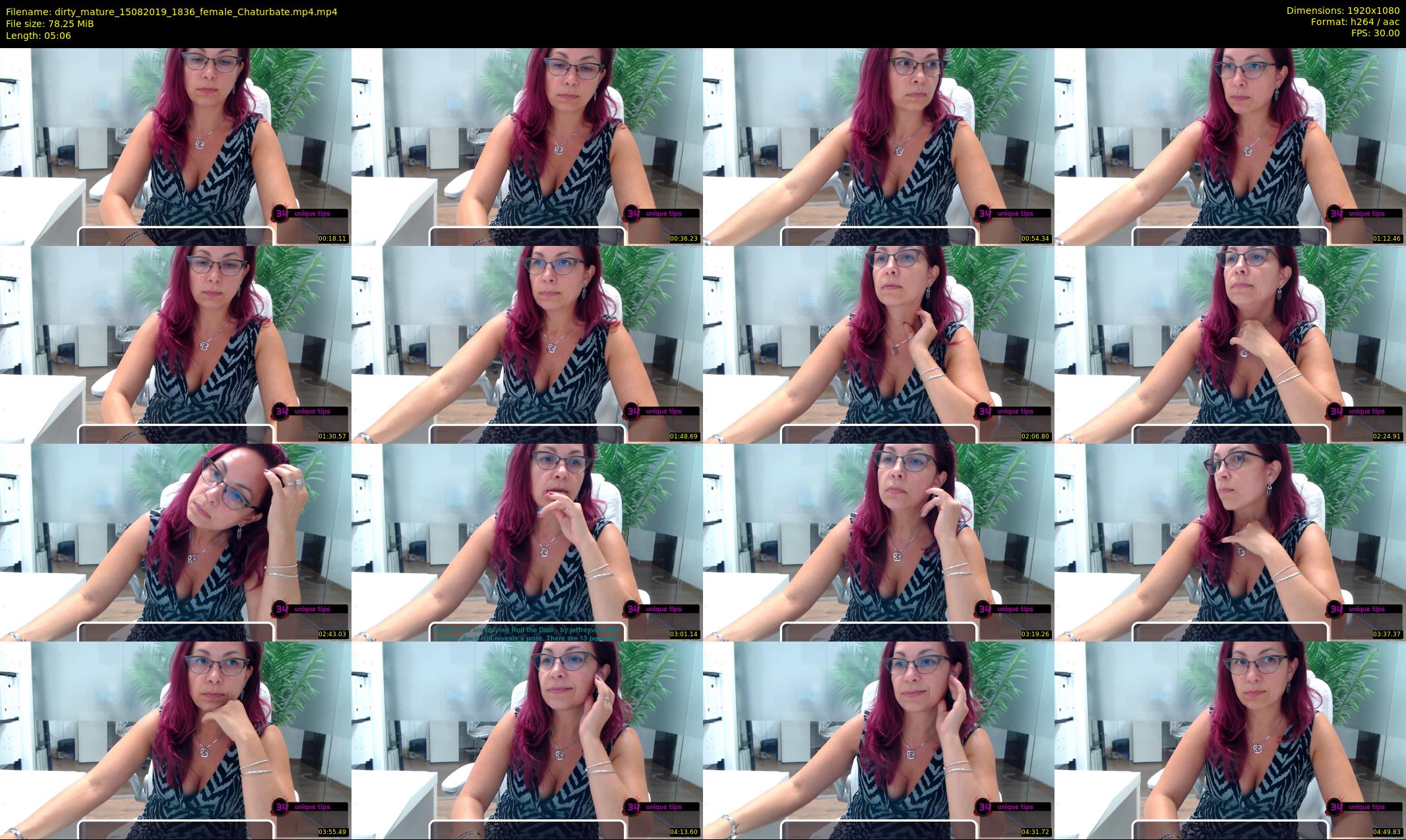 dirty_mature — 6 minute Chaturbate female cam show recording, 1080p, Aug 15, 2019