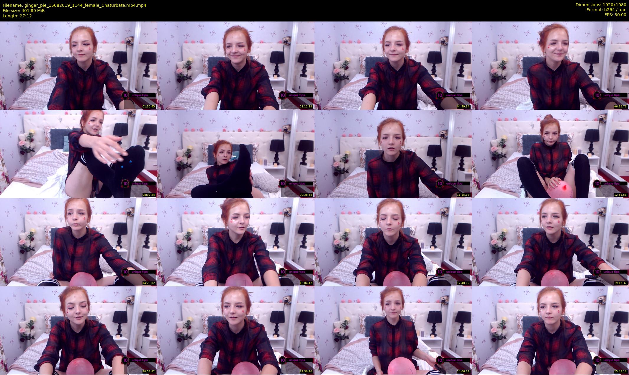ginger_pie — 28 minute Chaturbate female cam show recording, 1080p, Aug 15, 2019