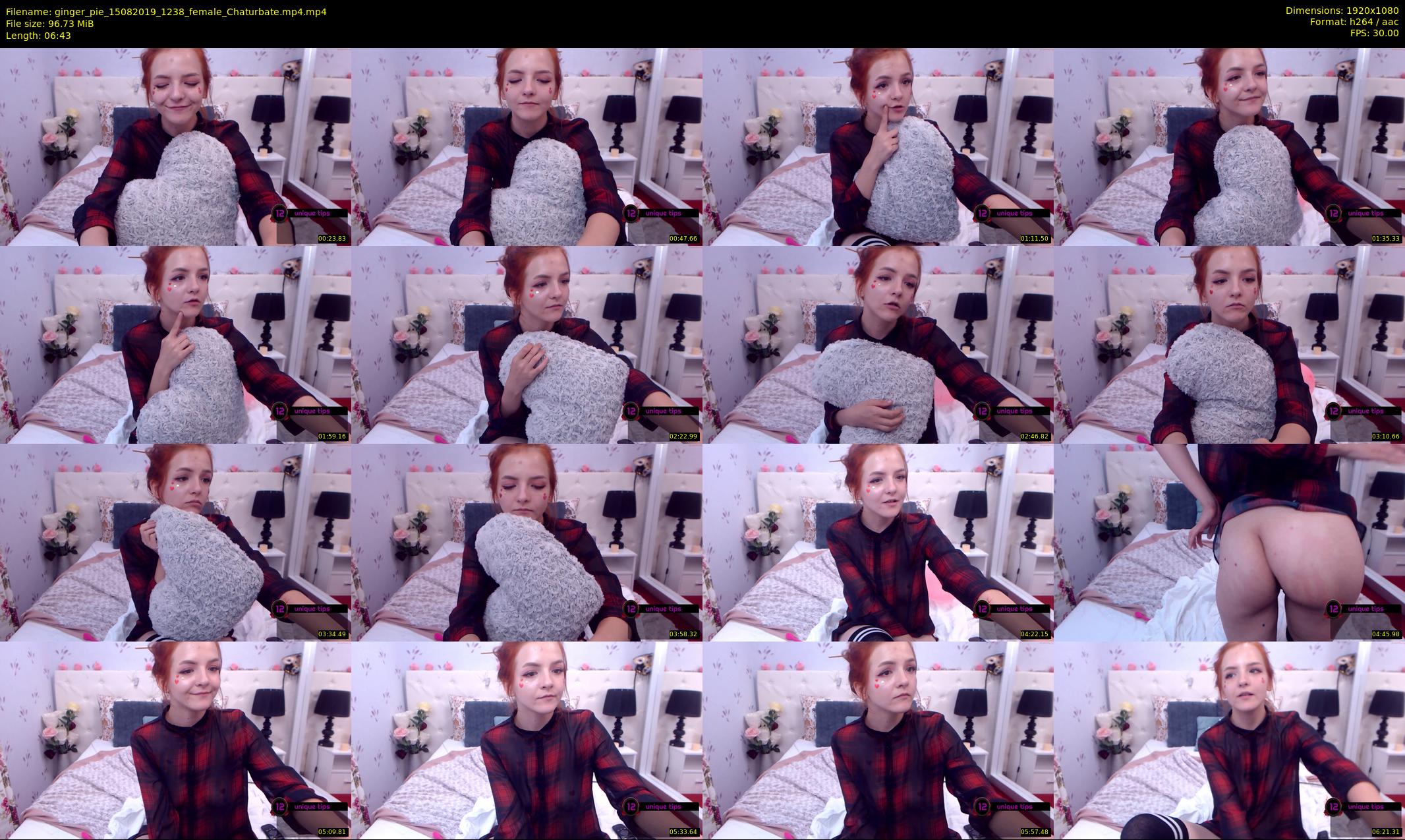 ginger_pie — 7 minute Chaturbate female cam show recording, 1080p, Aug 15, 2019