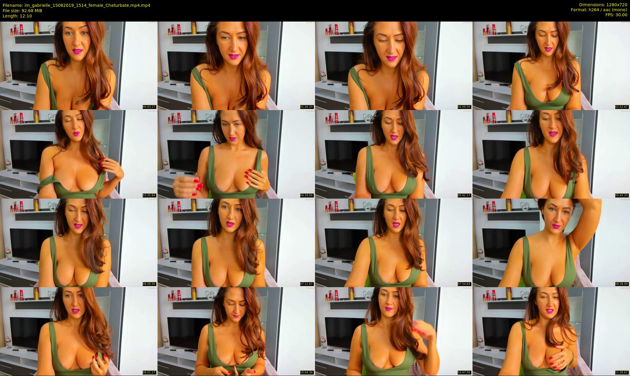 im_gabrielle — 13 minute Chaturbate female cam show recording, 720p, Aug 15, 2019