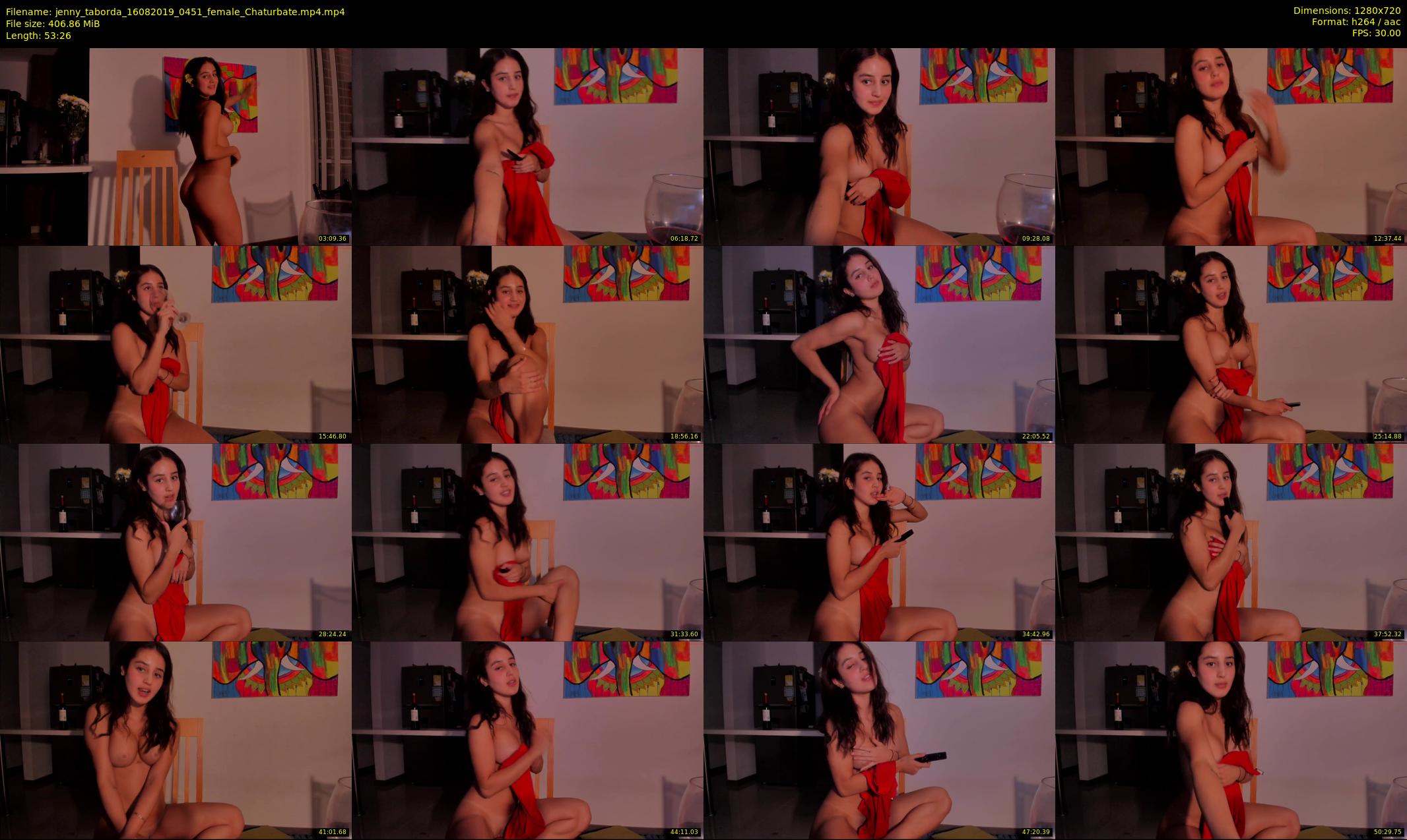 jenny_taborda — 54 minute Chaturbate female cam show recording, 720p, Aug 16, 2019