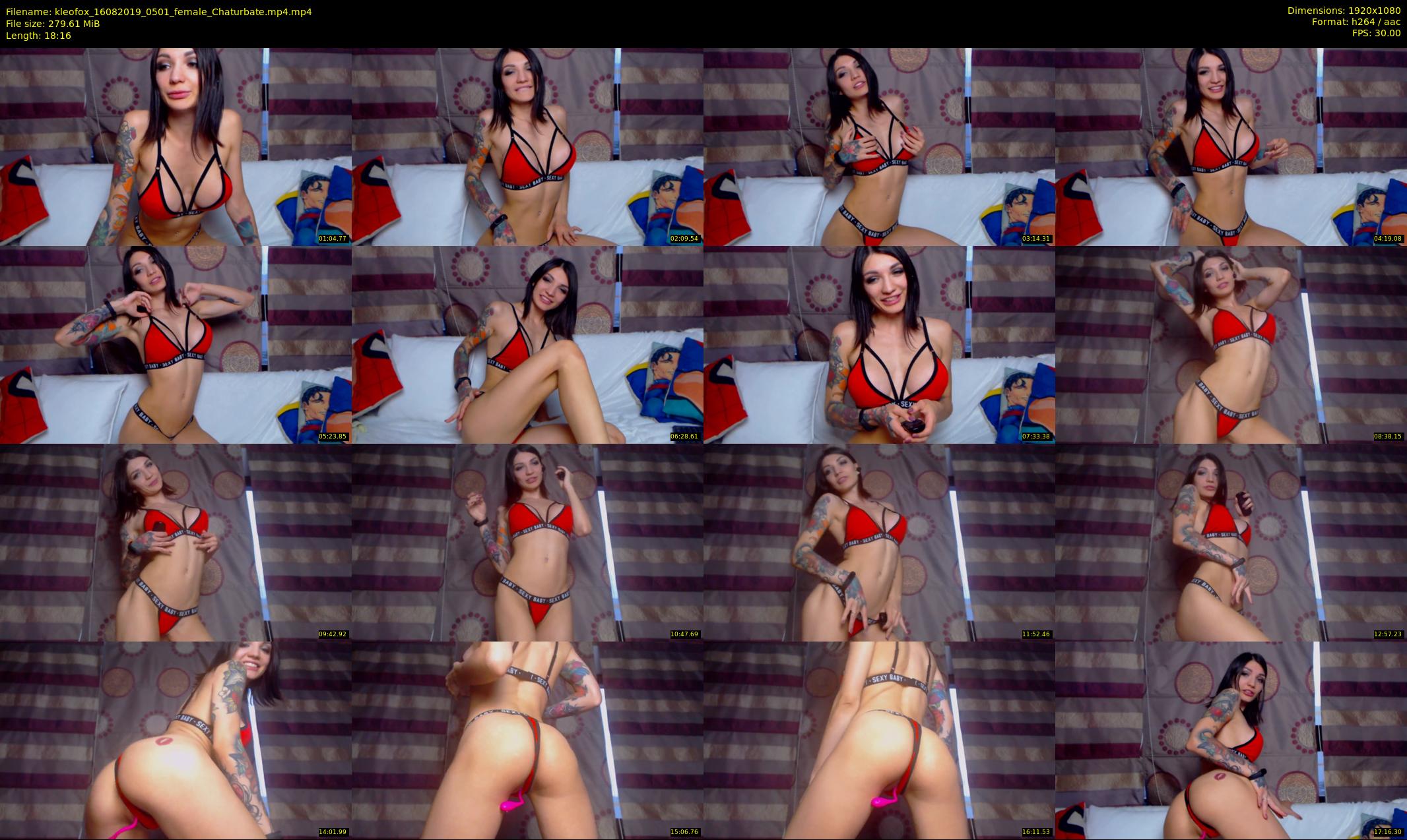 kleofox — 19 minute Chaturbate female cam show recording, 1080p, Aug 16, 2019