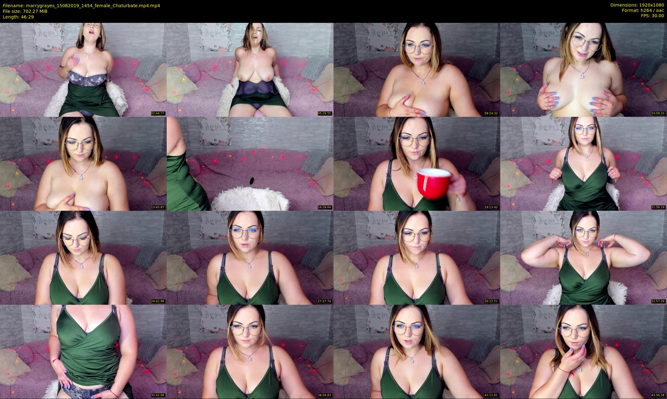 marrygrayes — 47 minute Chaturbate female cam show recording, 1080p, Aug 15, 2019