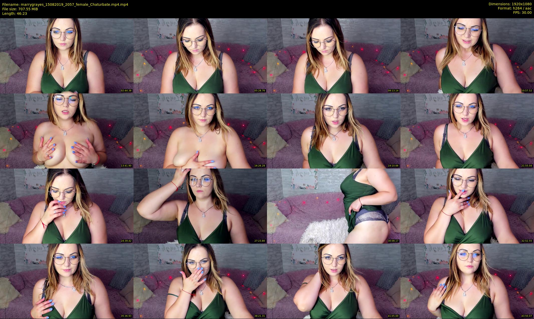 marrygrayes — 47 minute Chaturbate female cam show recording, 1080p, Aug 15, 2019