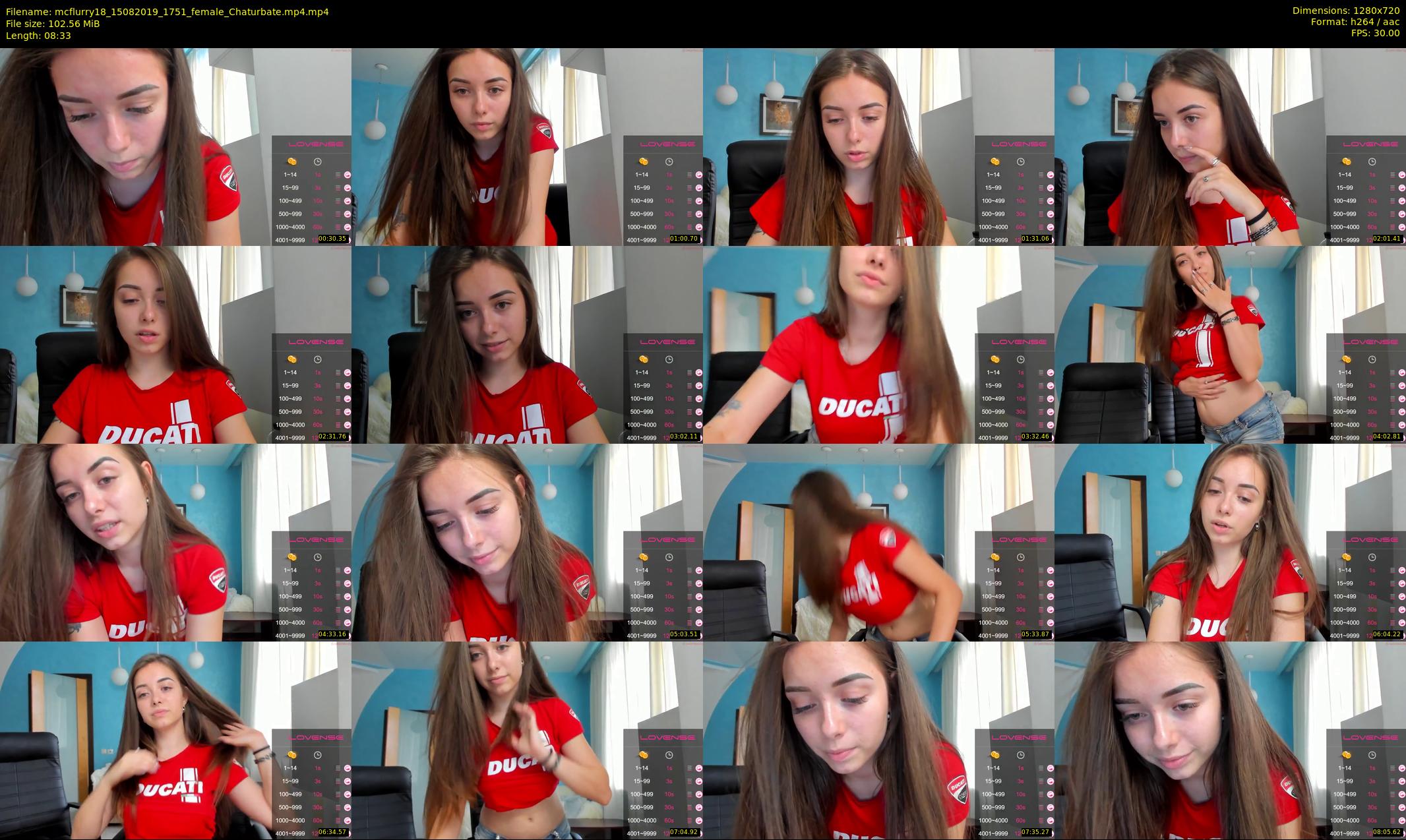 mcflurry18 — 9 minute Chaturbate female cam show recording, 720p, Aug 15, 2019