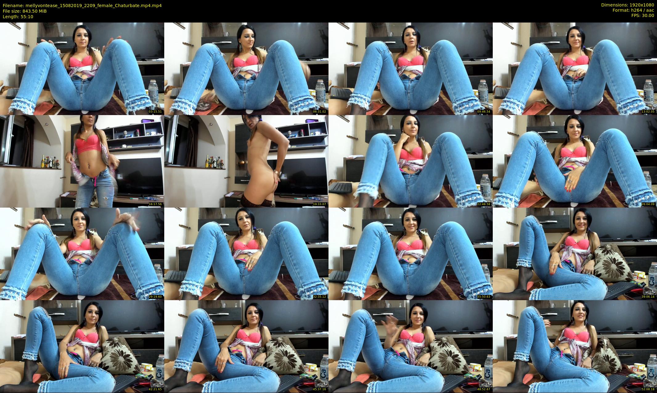 mellyvontease — 56 minute Chaturbate female cam show recording, 1080p, Aug 15, 2019