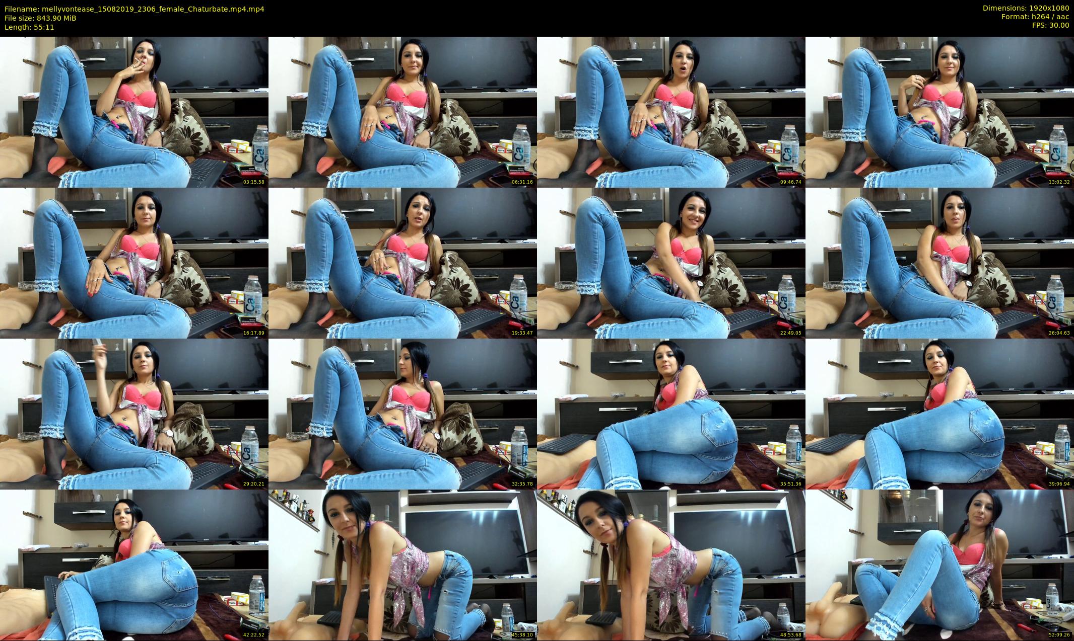 mellyvontease — 56 minute Chaturbate female cam show recording, 1080p, Aug 15, 2019