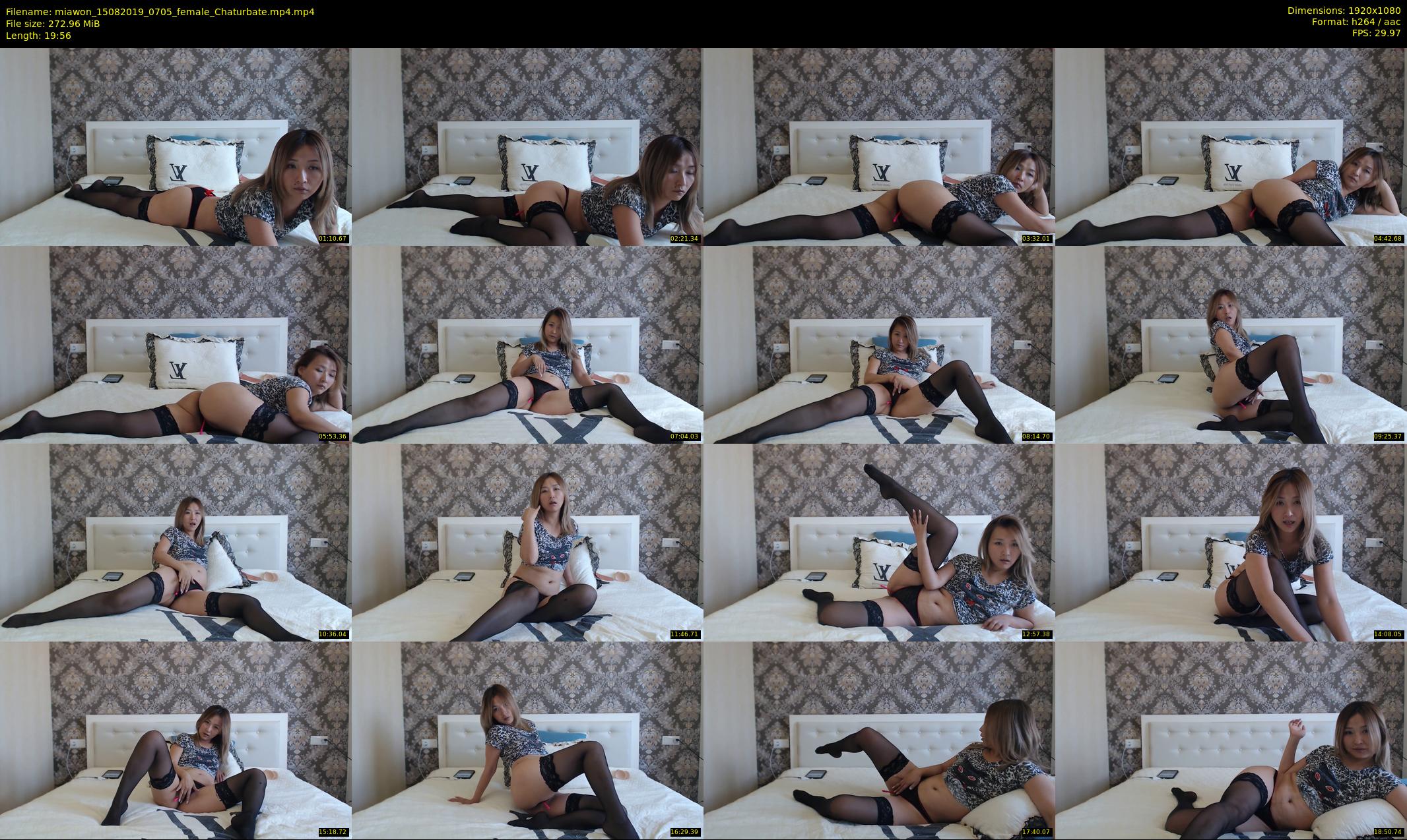 miawon — 20 minute Chaturbate female cam show recording, 1080p, Aug 15, 2019